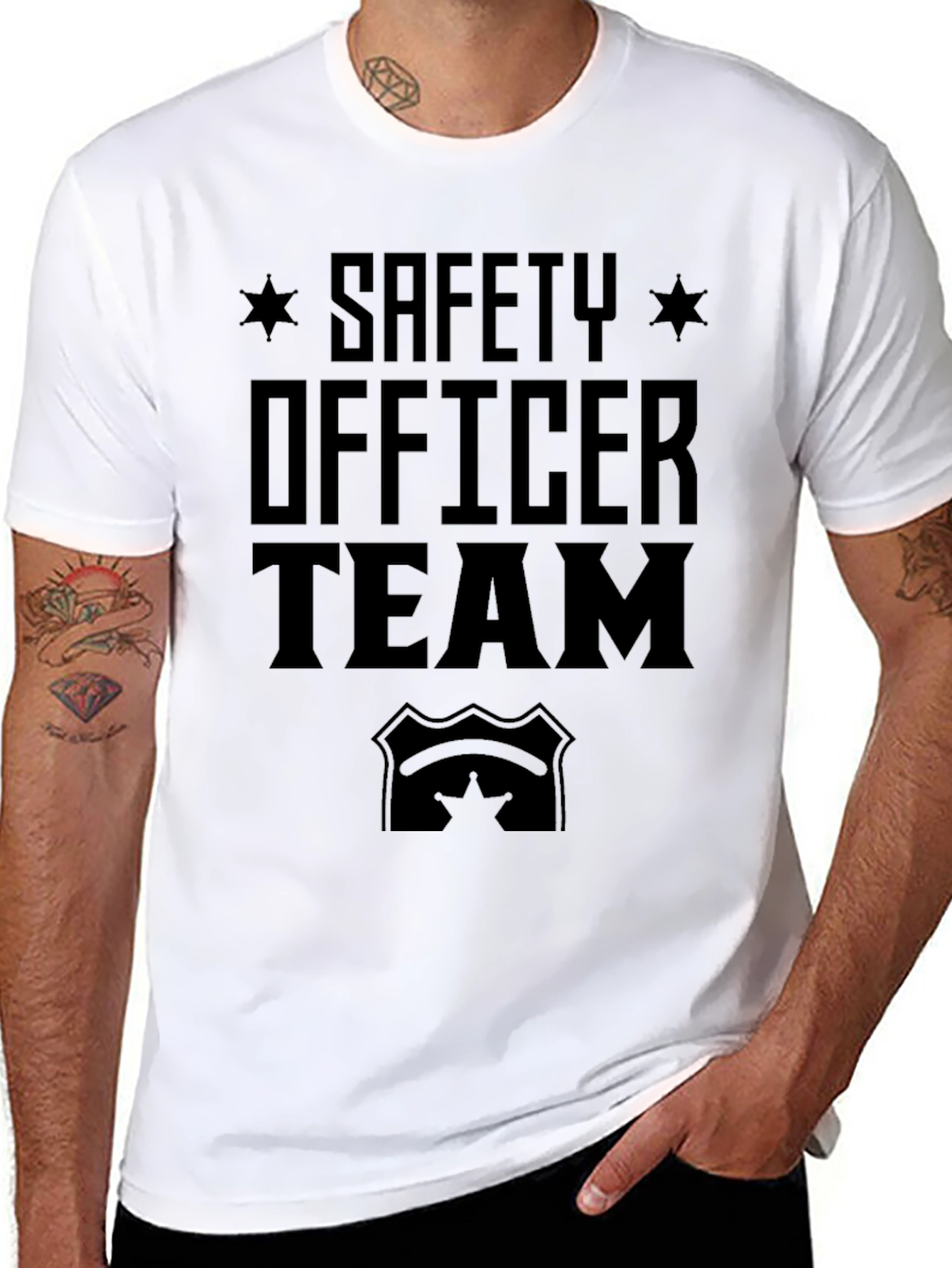 Safety Officer Team T-Shirt - Black