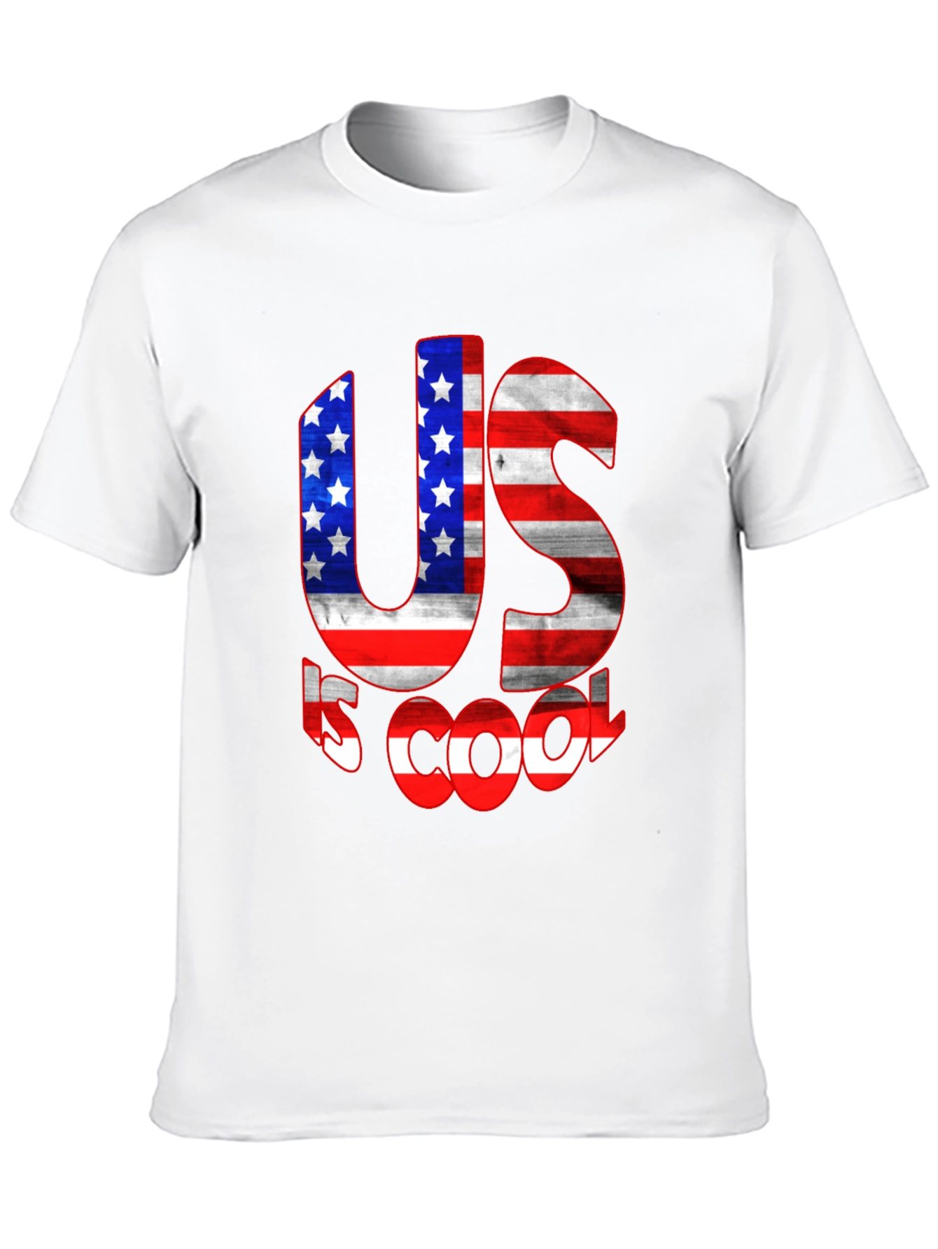 US is Cool American Flag Graphic Tee