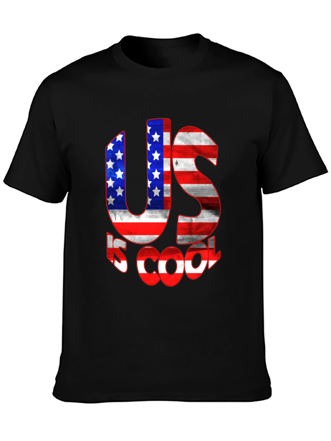 US is Cool American Flag Graphic Tee