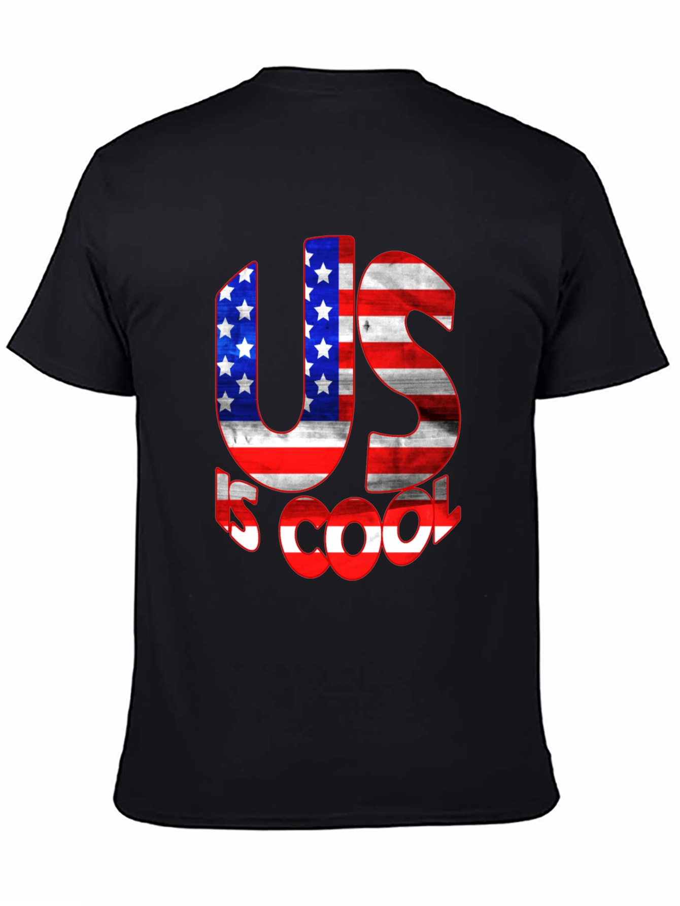 US is Cool American Flag Graphic Tee