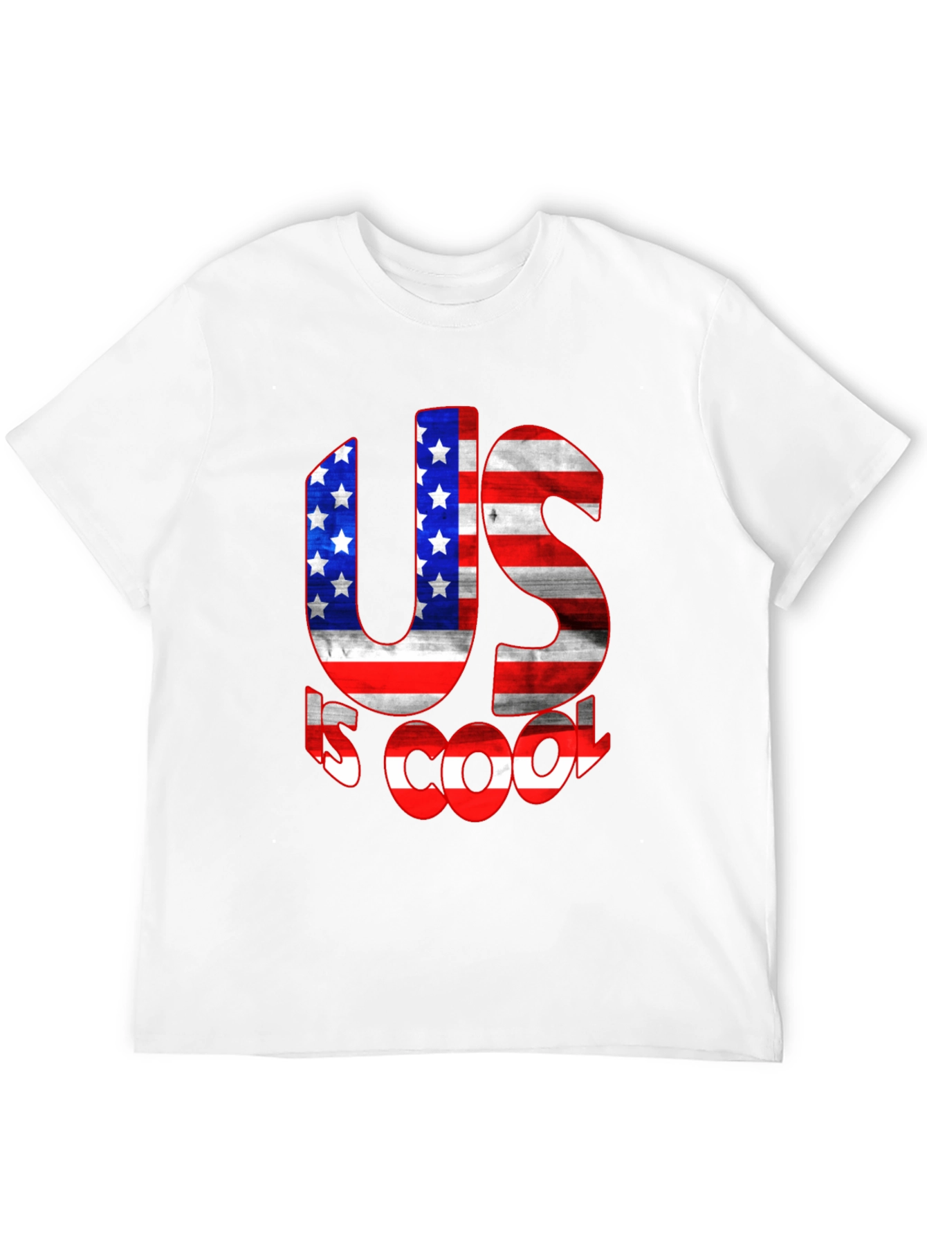 US is Cool American Flag Graphic Tee