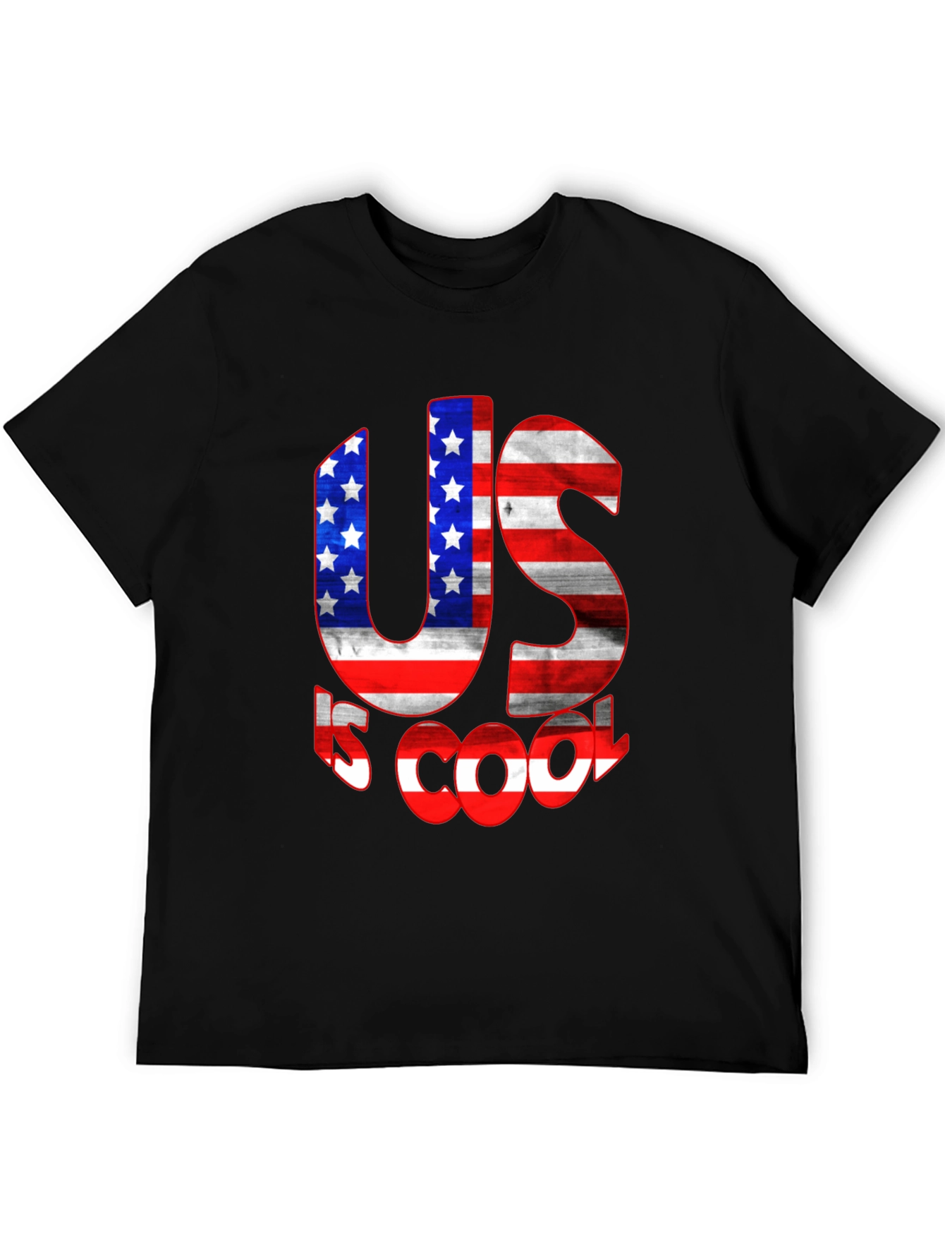 US is Cool American Flag Graphic Tee