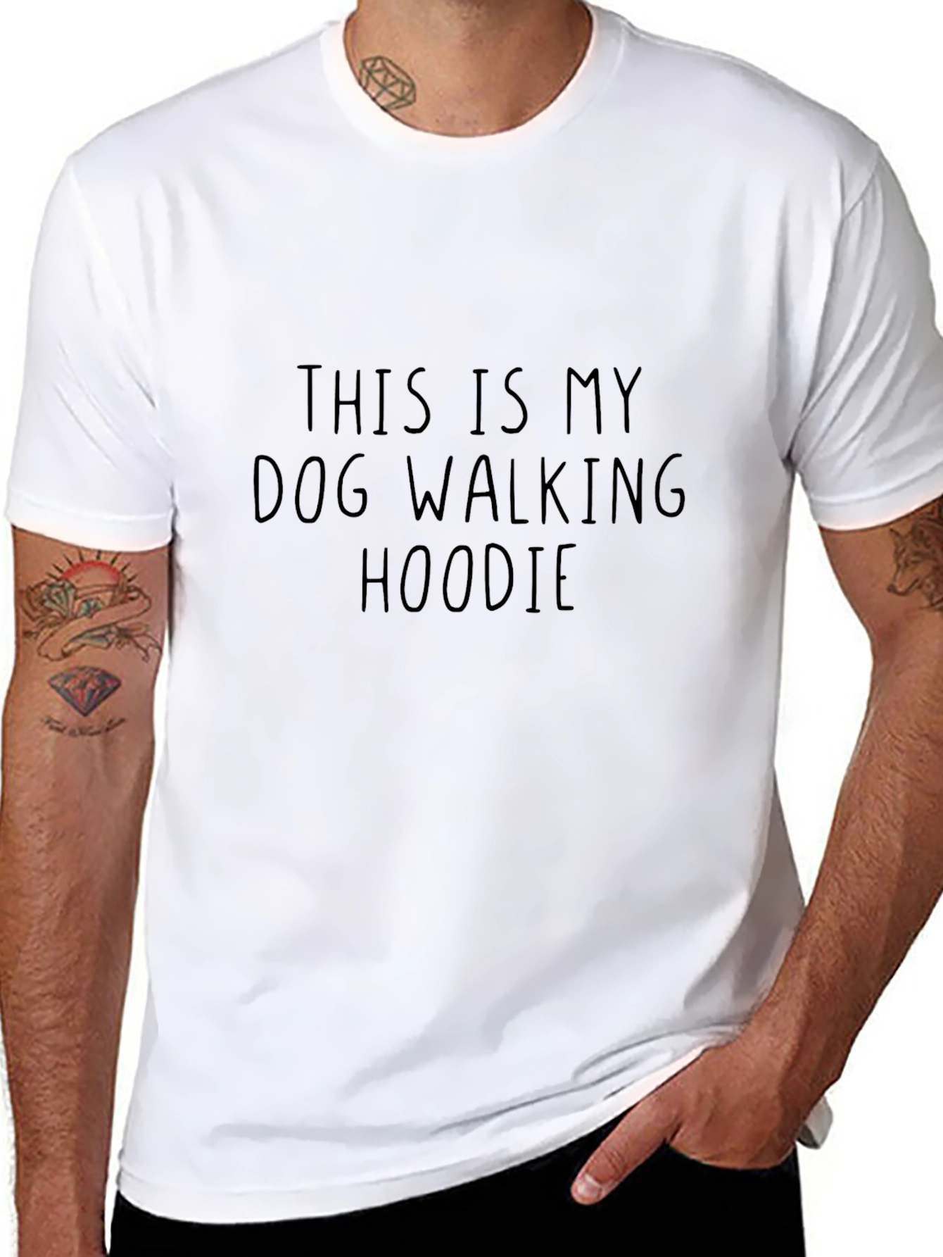 Dog Walking Hoodie T-Shirt