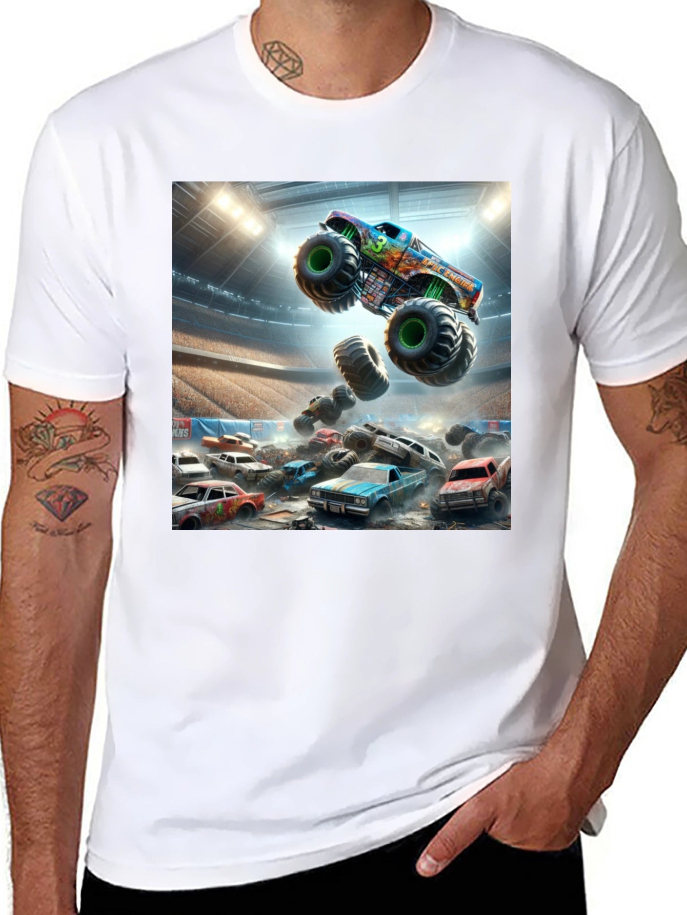 Monster Truck Rally Graphic T-Shirt