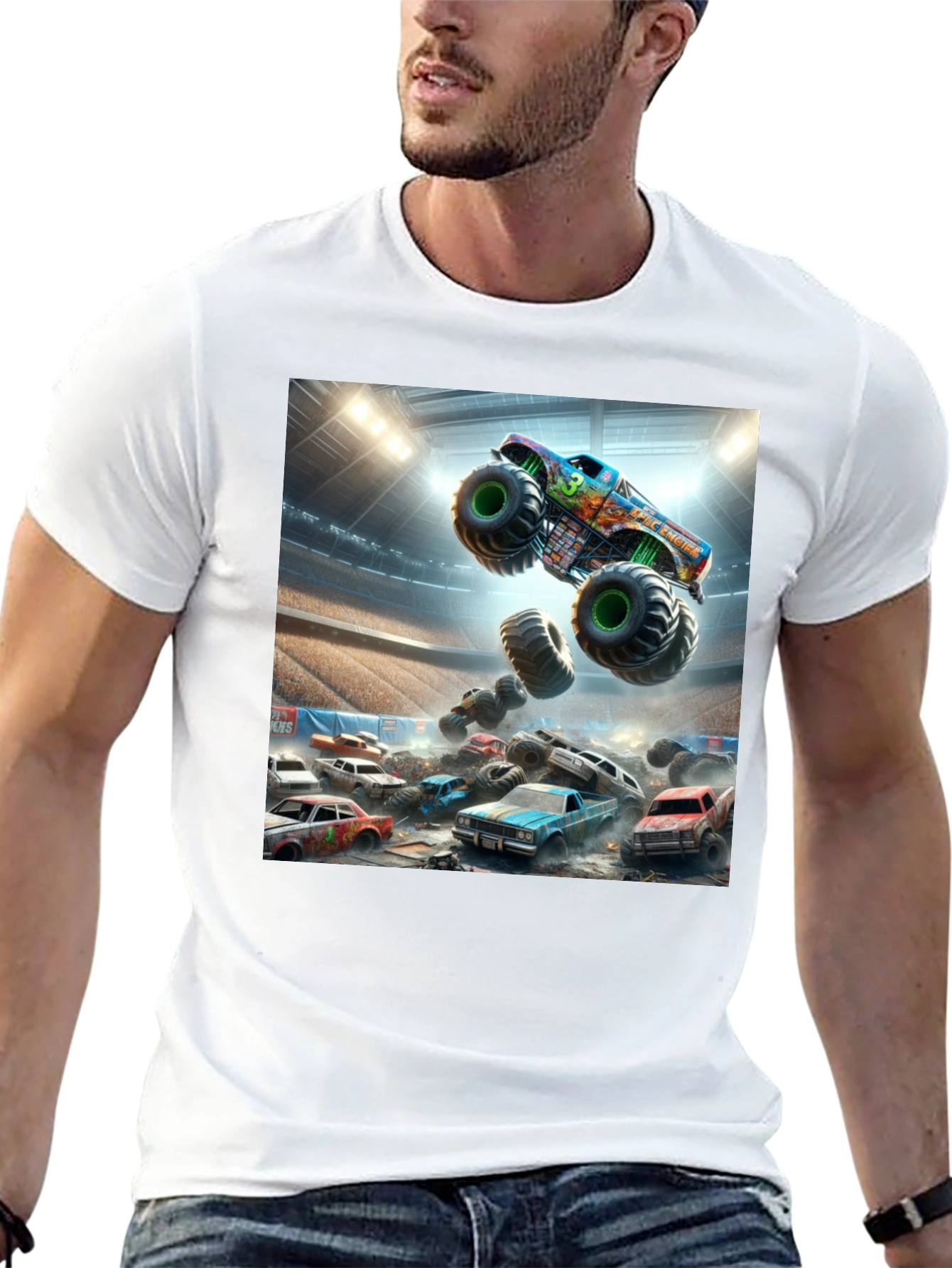 Monster Truck Rally Graphic T-Shirt