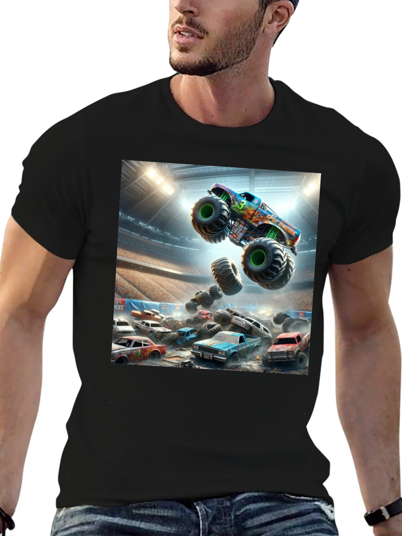 Monster Truck Rally Graphic T-Shirt