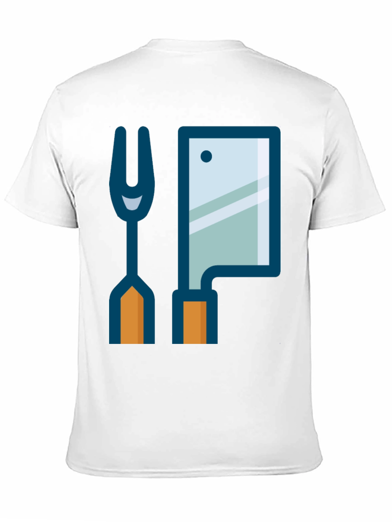 Butcher Fork & Cleaver Graphic Tee - Black
