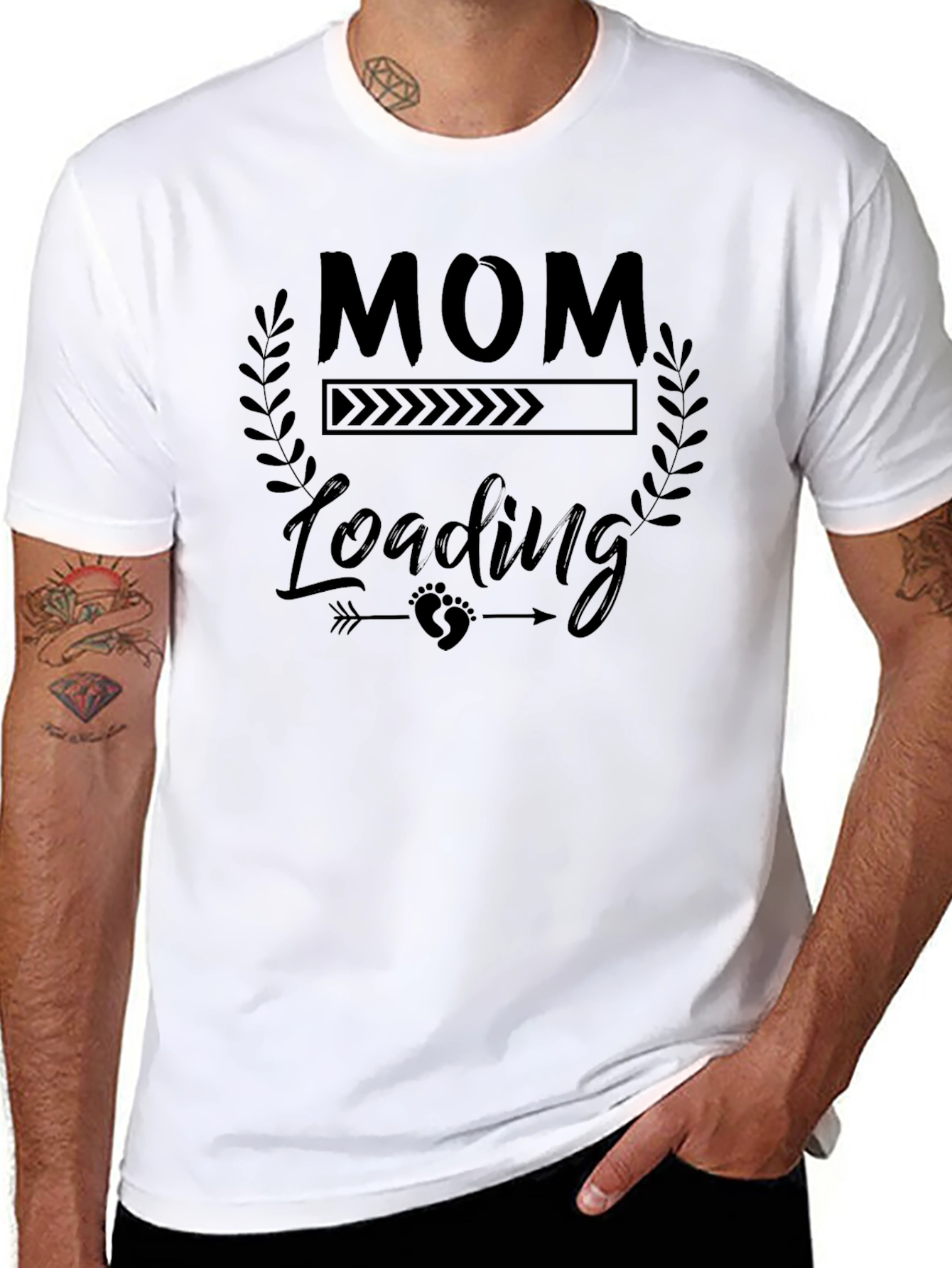 Mom Loading T-Shirt - Pregnancy Announcement Tee