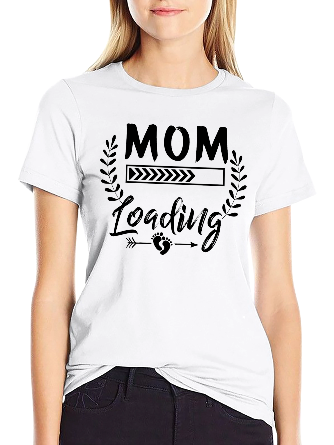 Mom Loading T-Shirt - Pregnancy Announcement Tee