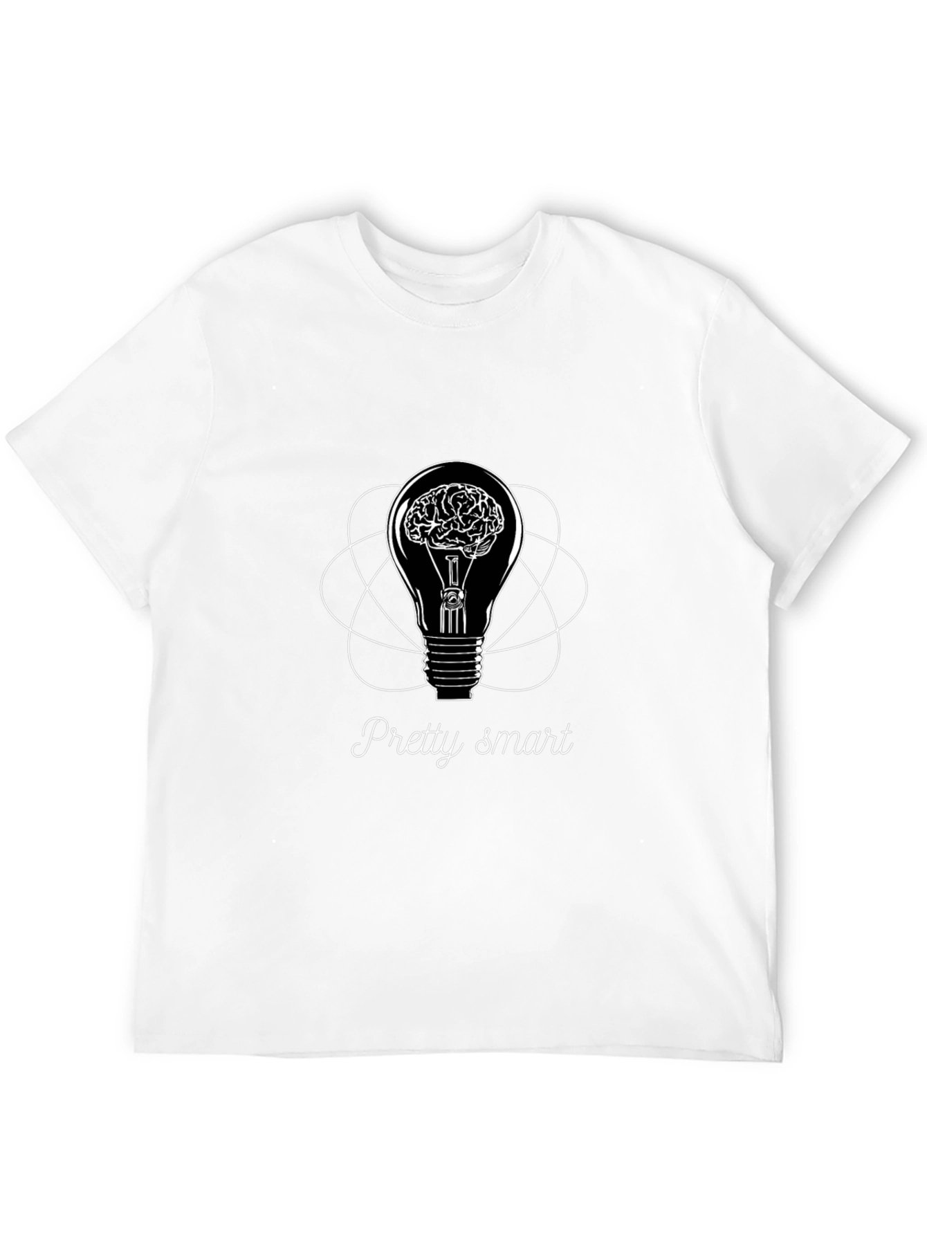 Pretty Smart Brain Light Bulb Graphic Tee