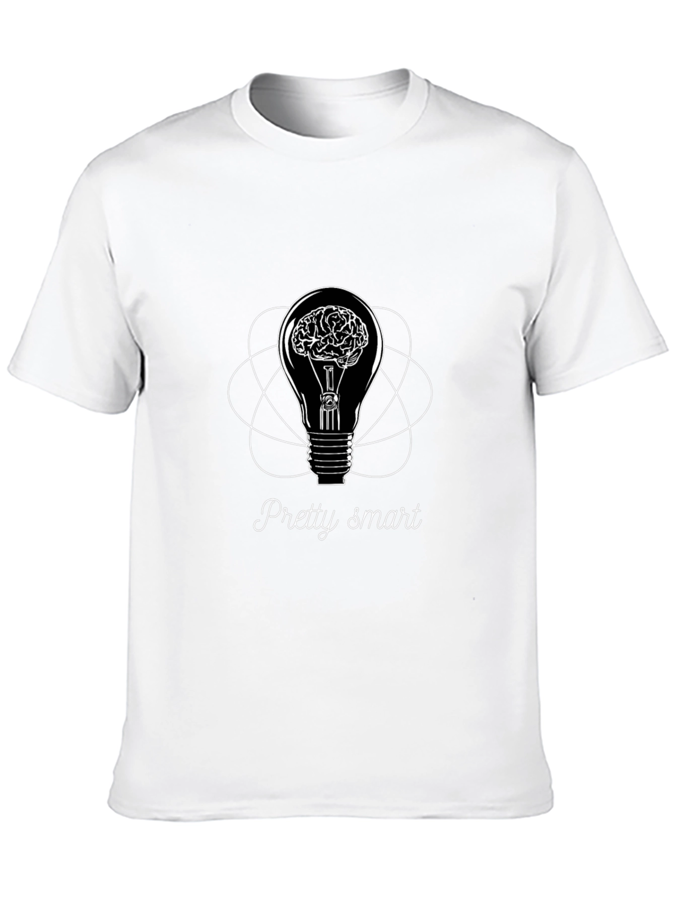 Pretty Smart Brain Light Bulb Graphic Tee