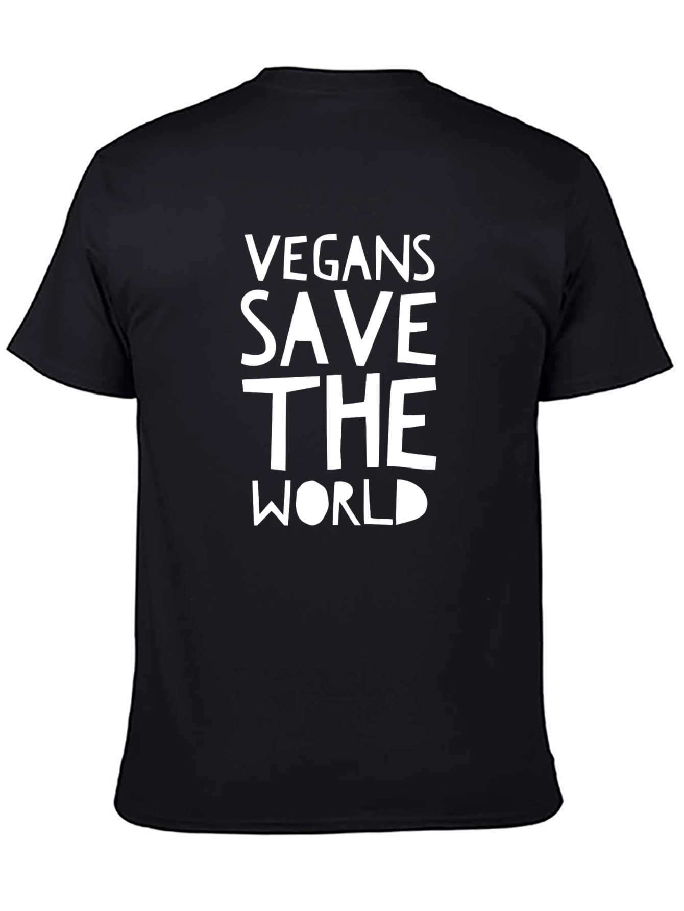 Vegans Save the World Black T-Shirt