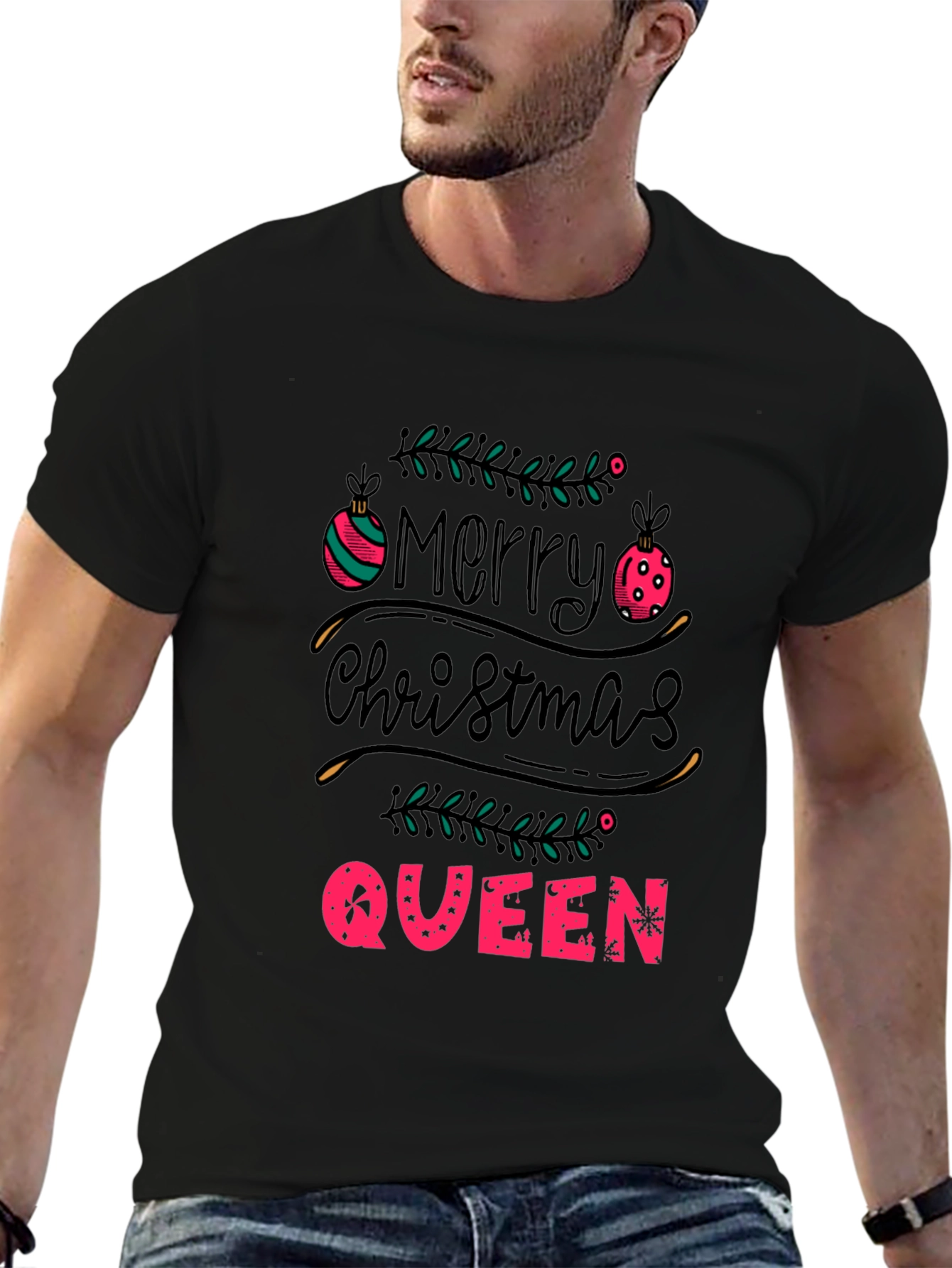 Merry Christmas Queen Tee - Holiday Festive T-Shirt