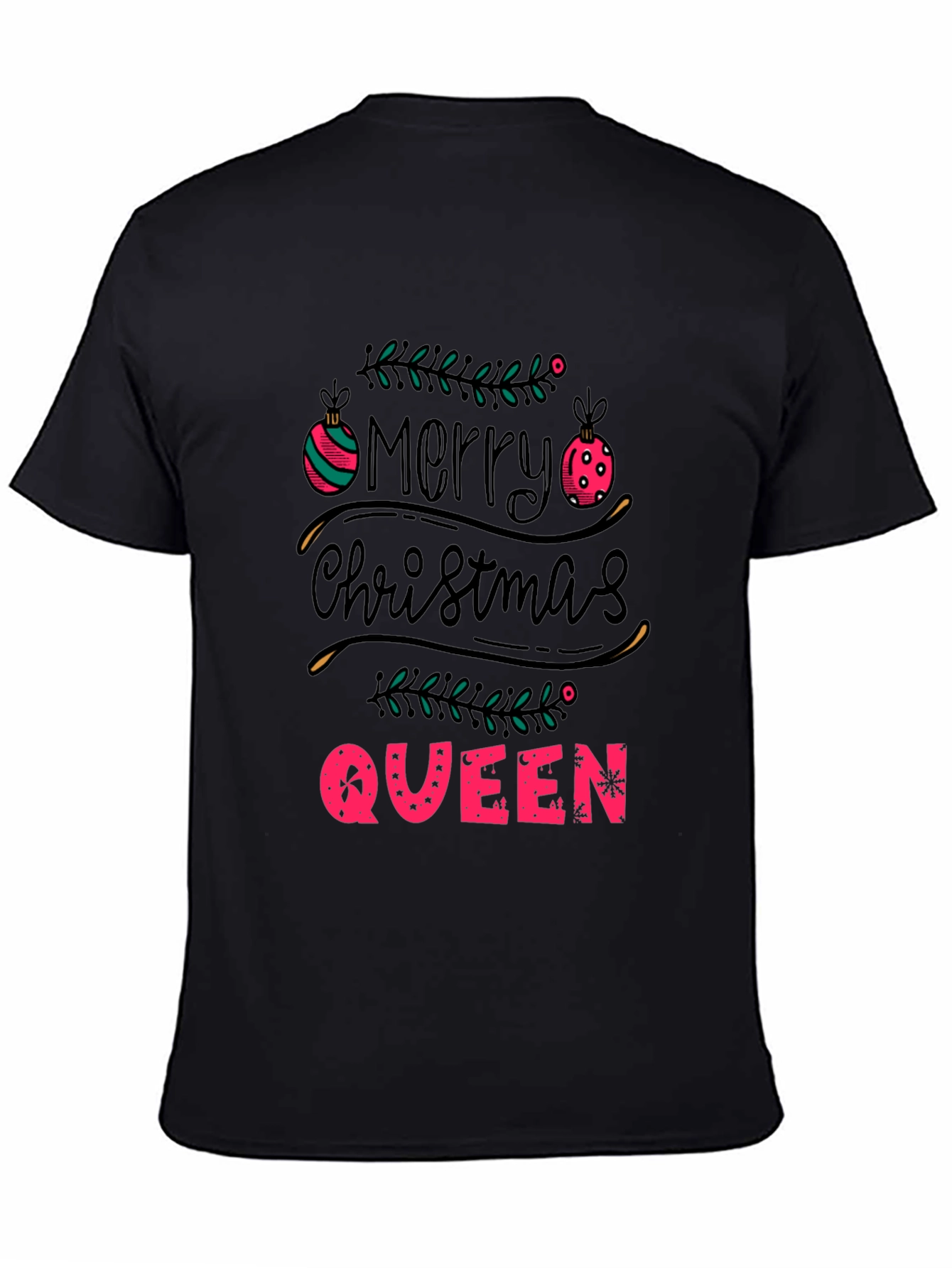 Merry Christmas Queen Tee - Holiday Festive T-Shirt