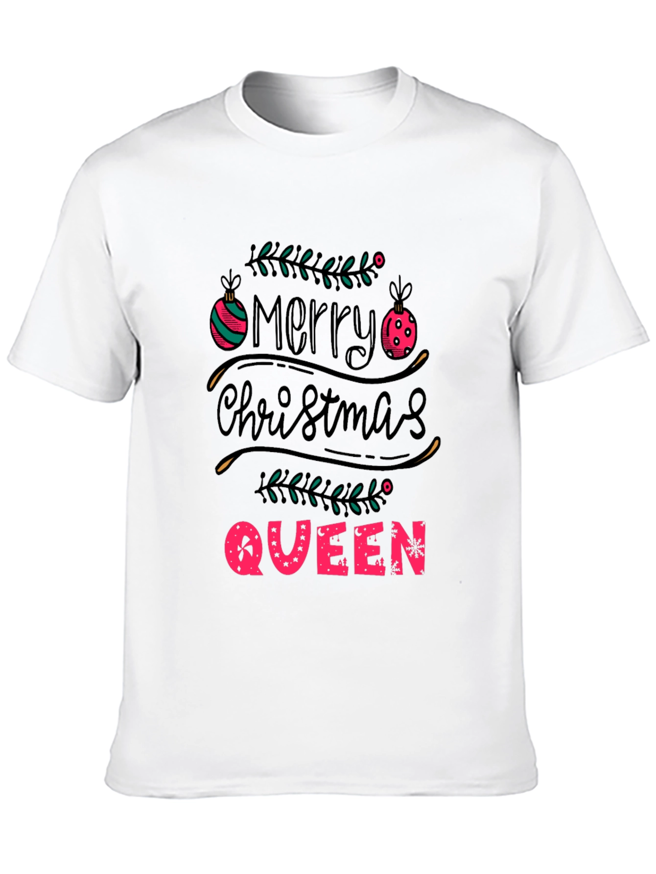 Merry Christmas Queen Tee - Holiday Festive T-Shirt