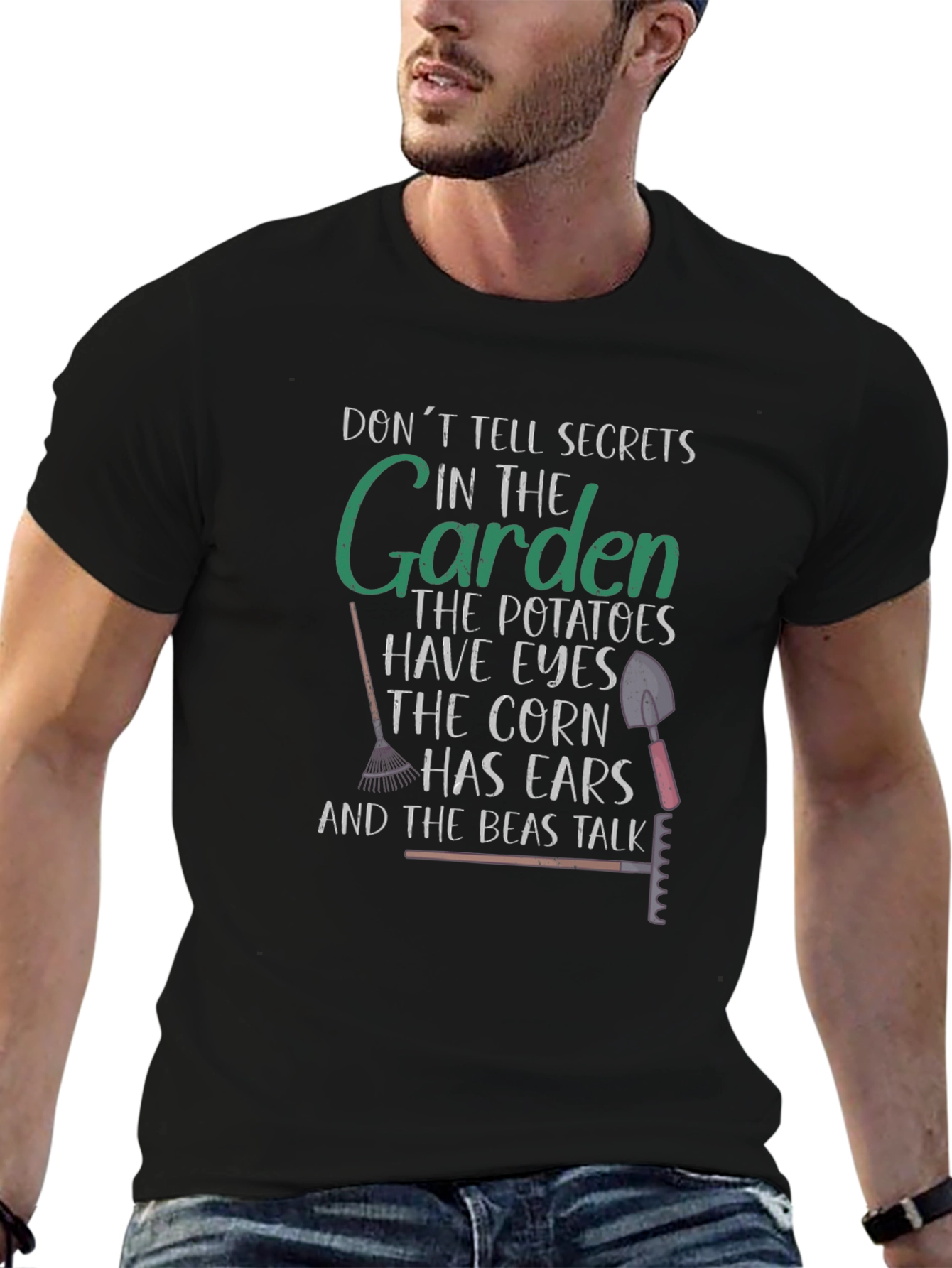 Gardening Humor T-Shirt - Dont Tell Secrets!