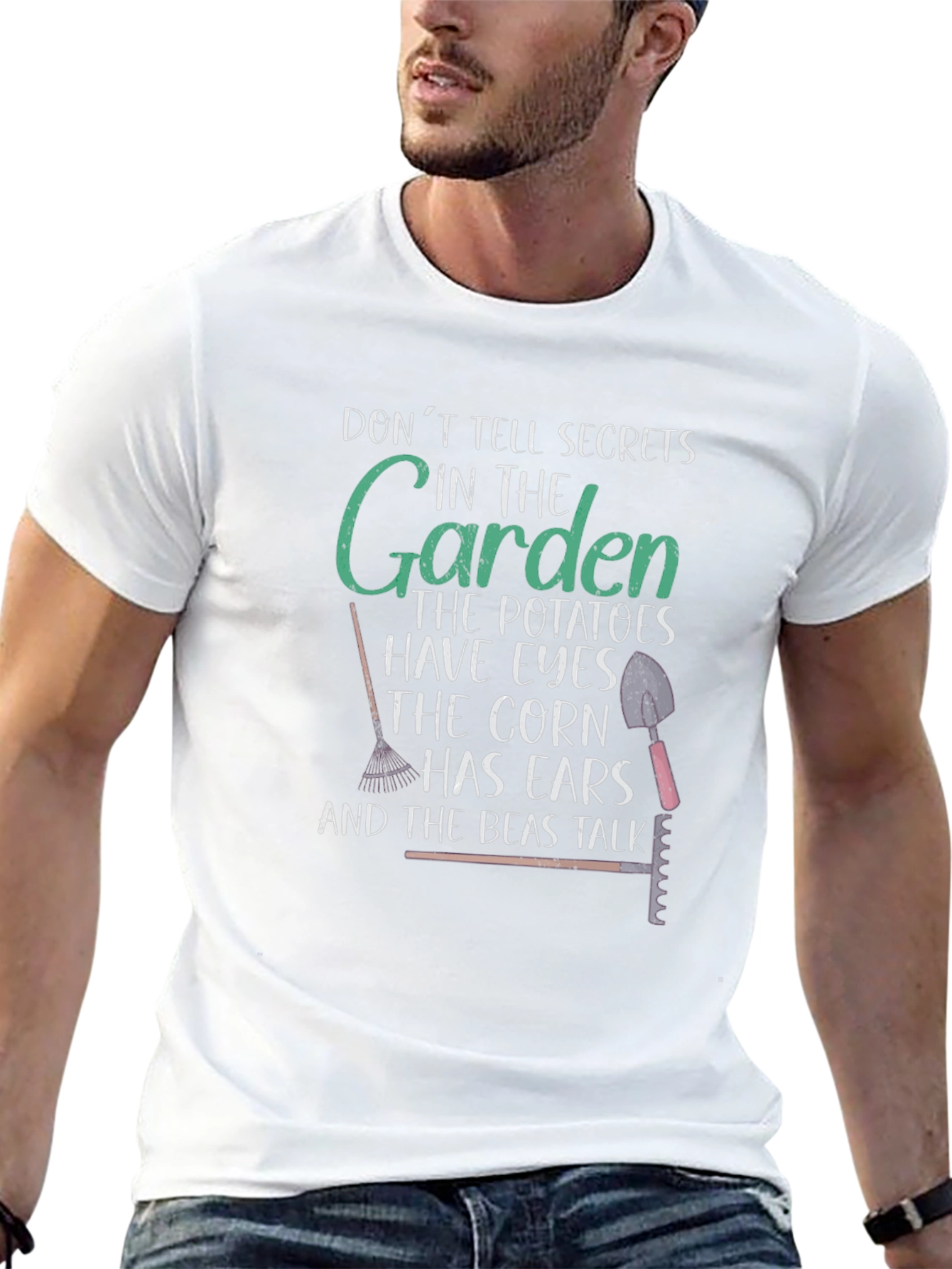 Gardening Humor T-Shirt - Dont Tell Secrets!