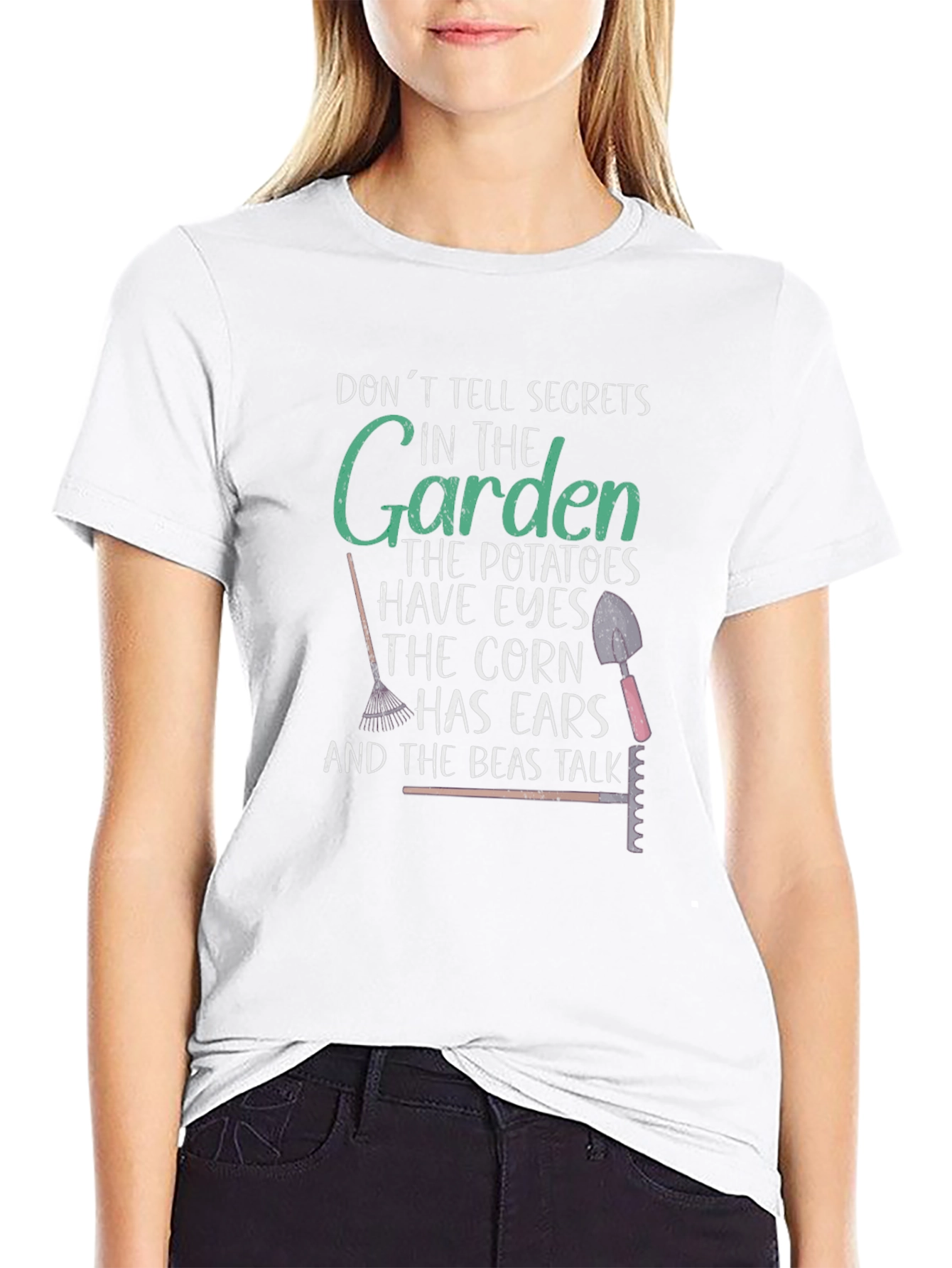 Gardening Humor T-Shirt - Dont Tell Secrets!
