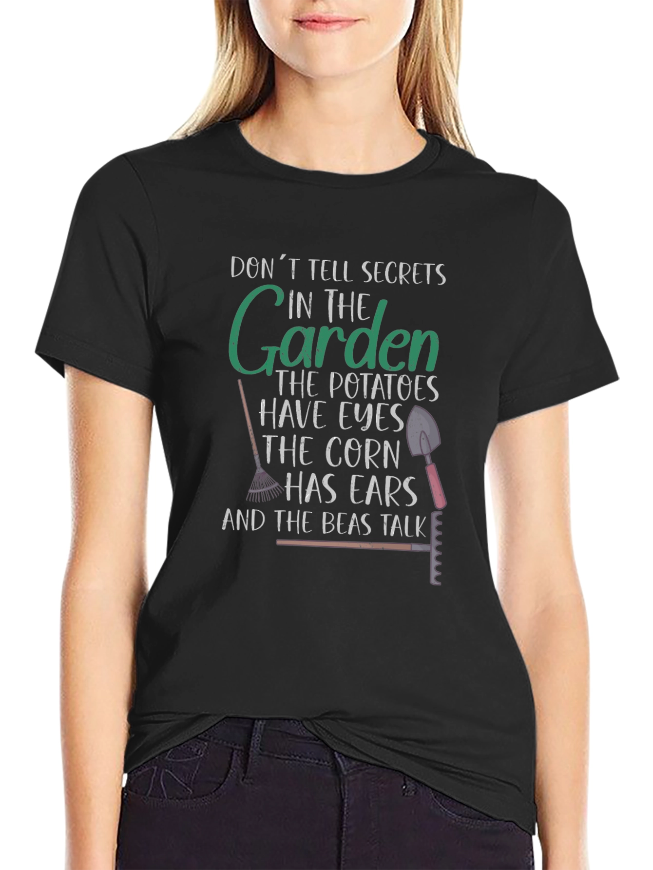 Gardening Humor T-Shirt - Dont Tell Secrets!