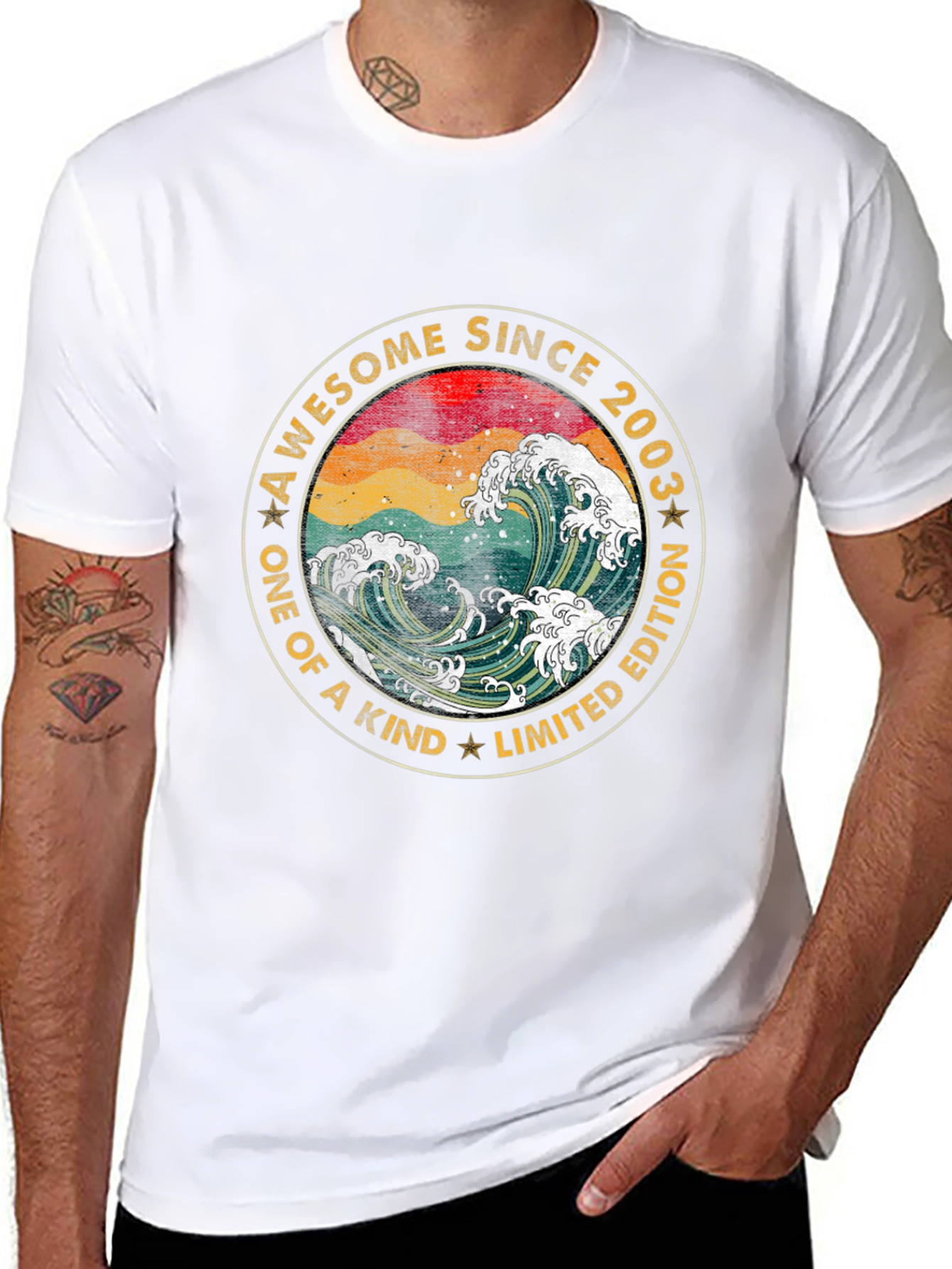 Awesome Since 2003 Limited Edition Wave T-Shirt