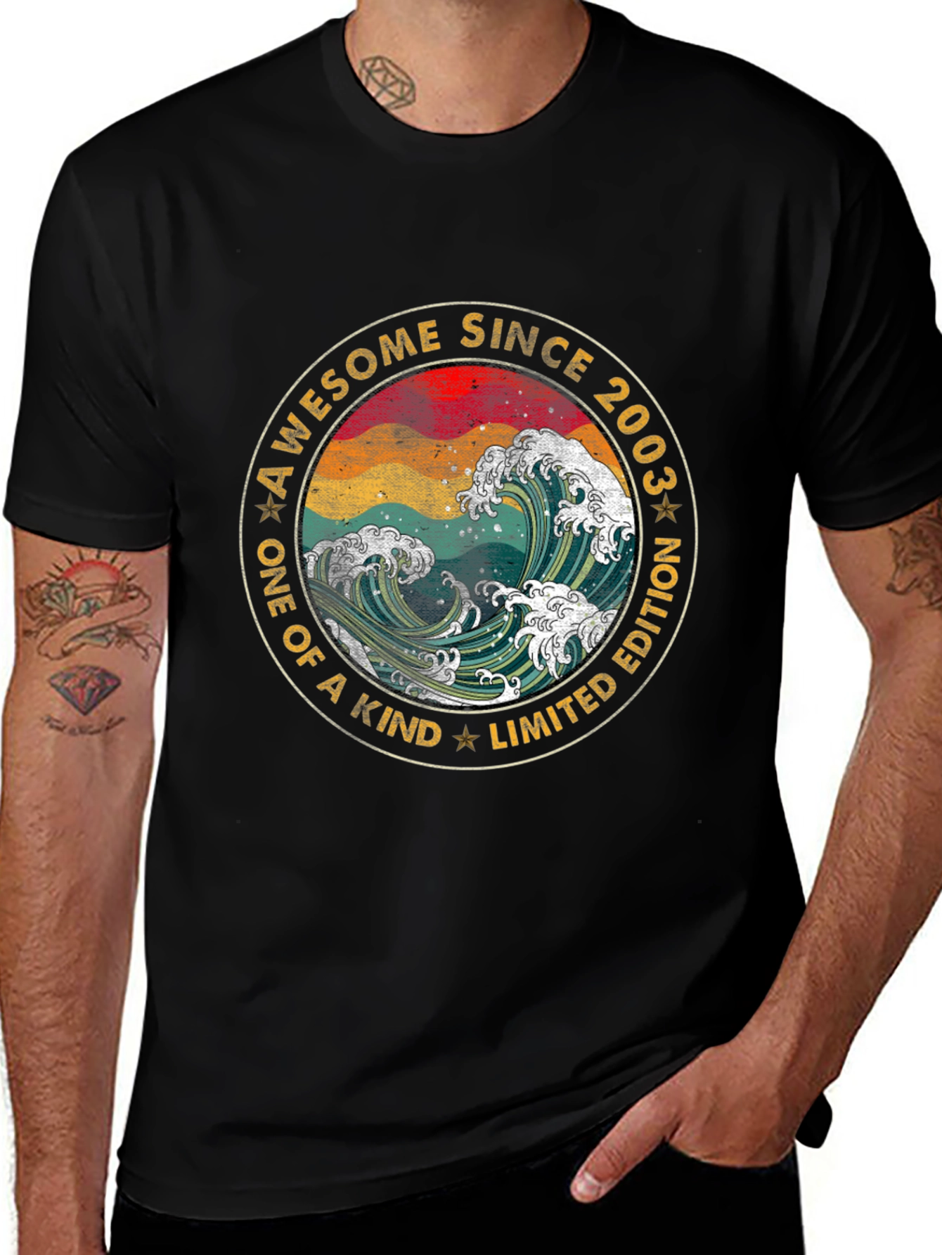 Awesome Since 2003 Limited Edition Wave T-Shirt