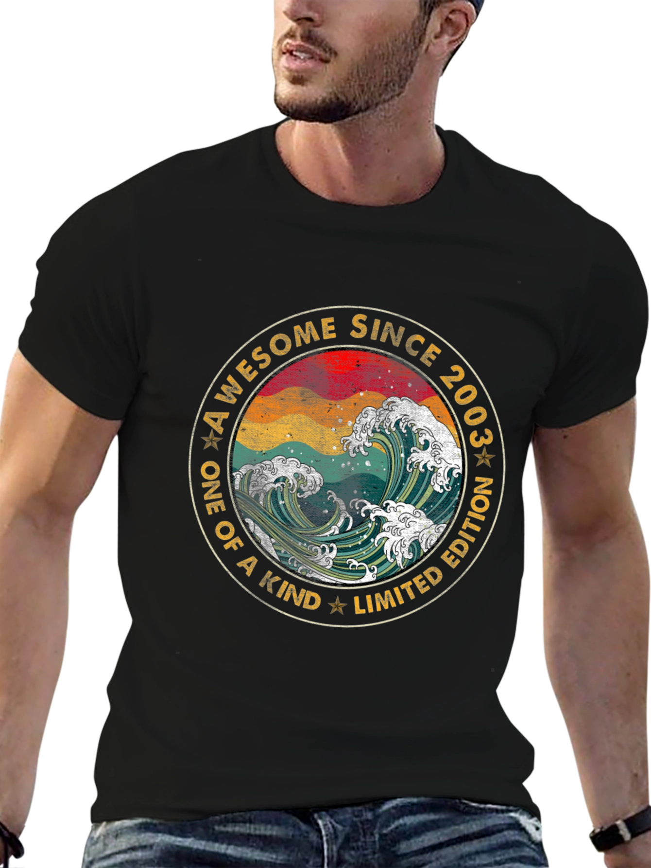 Awesome Since 2003 Limited Edition Wave T-Shirt