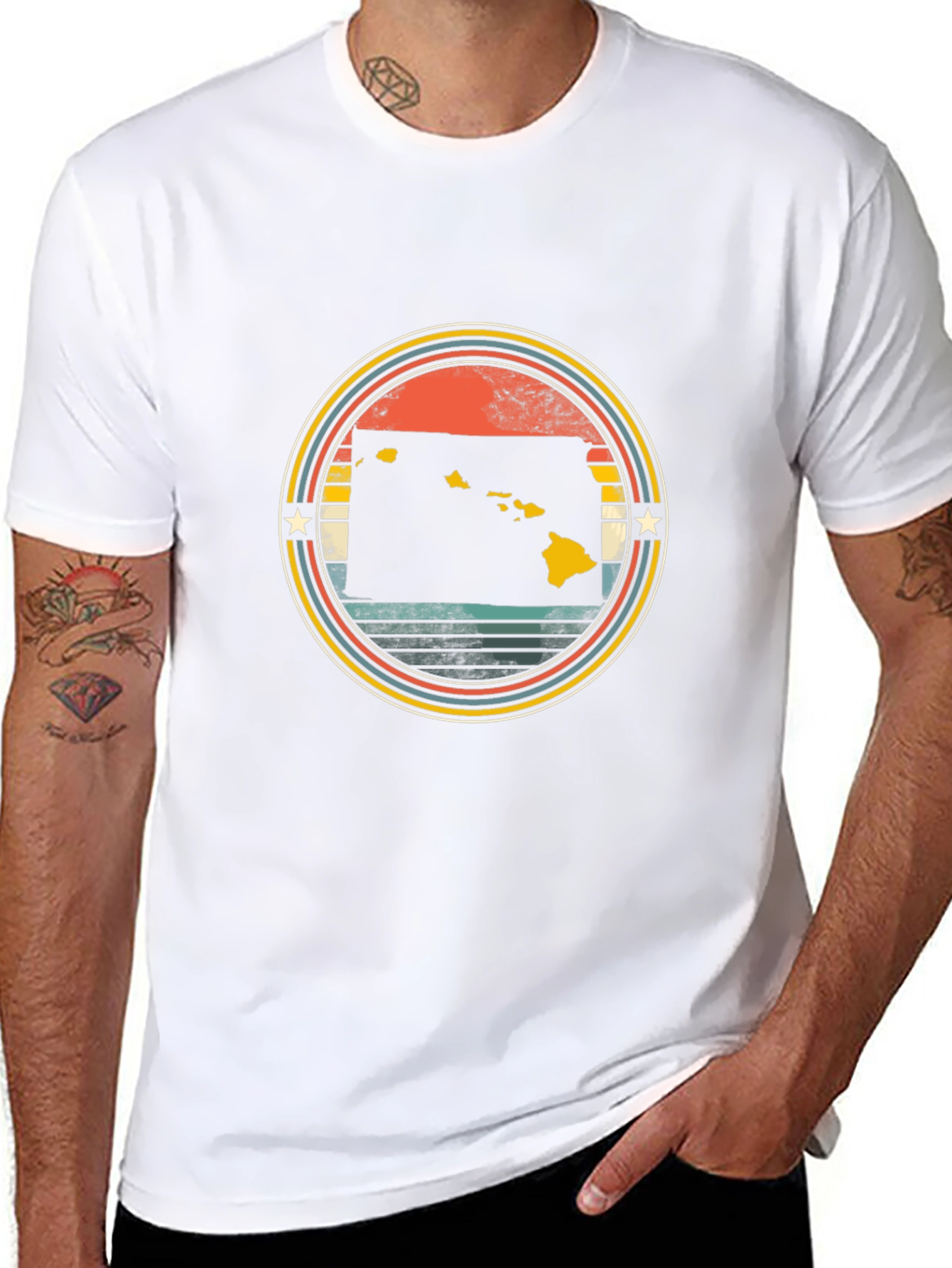 Hawaii Islands Retro T-Shirt
