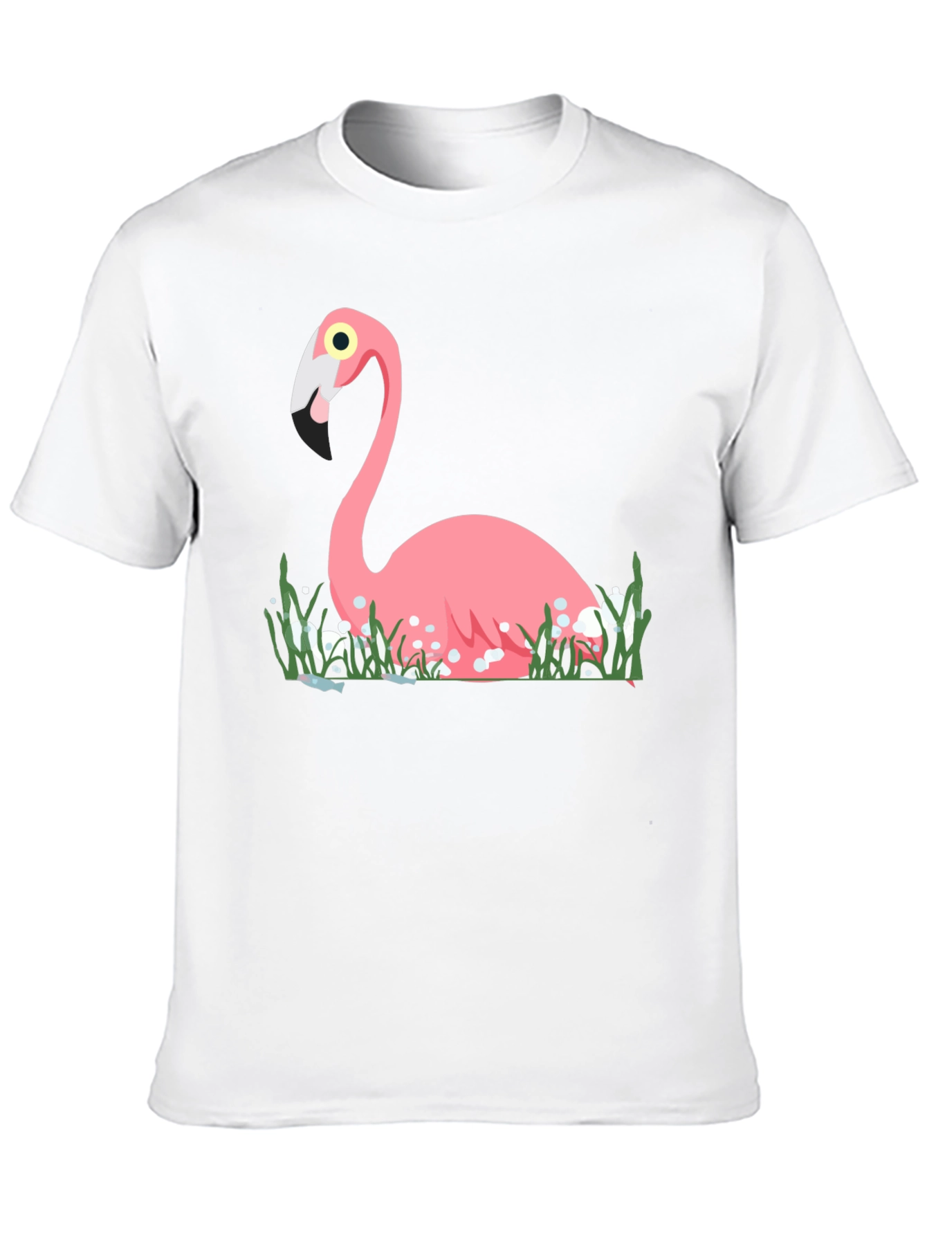 Flamingo Graphic Tee - Stylish Black T-Shirt