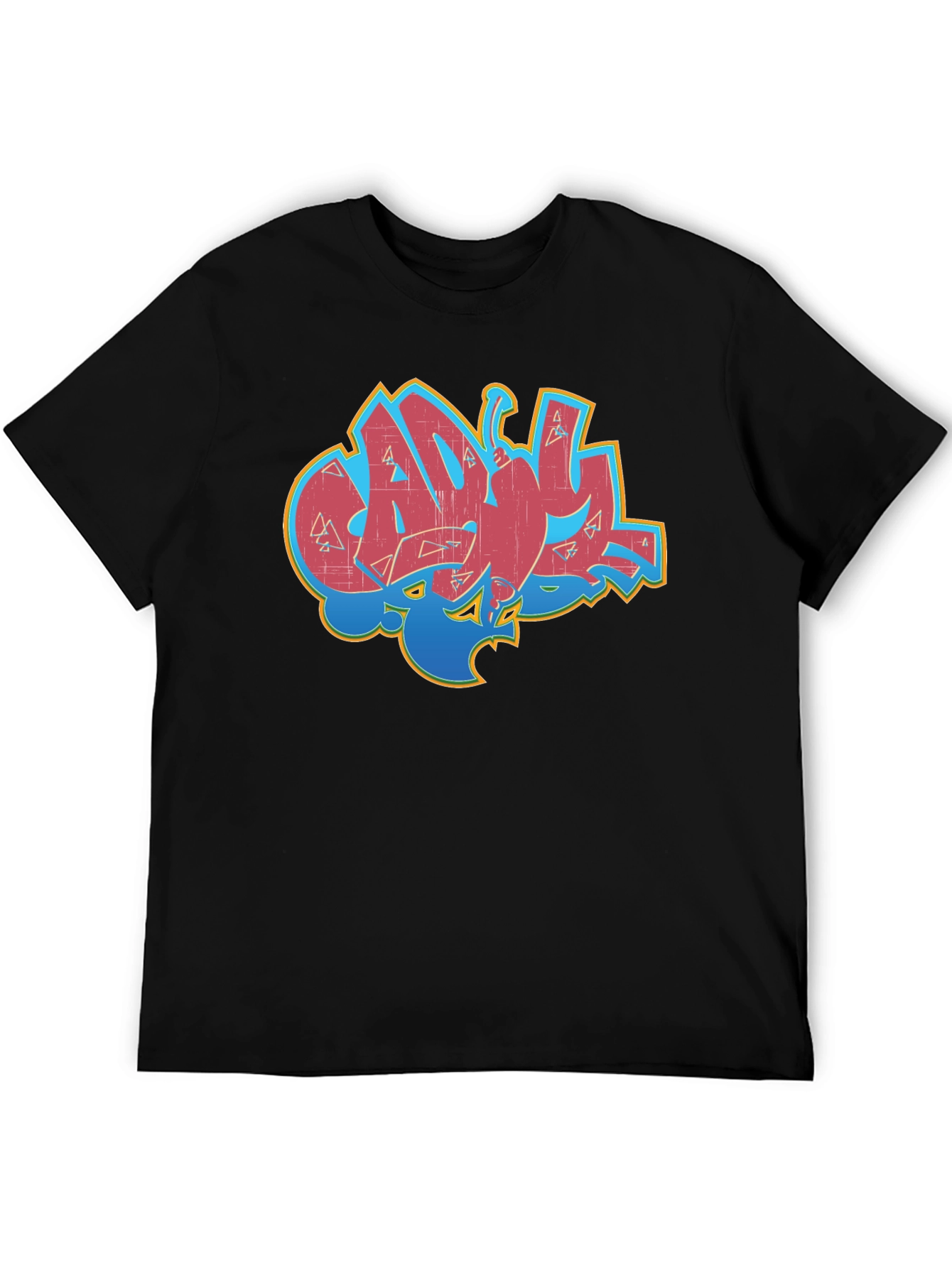 Graffiti Style Graphic Print T-Shirt