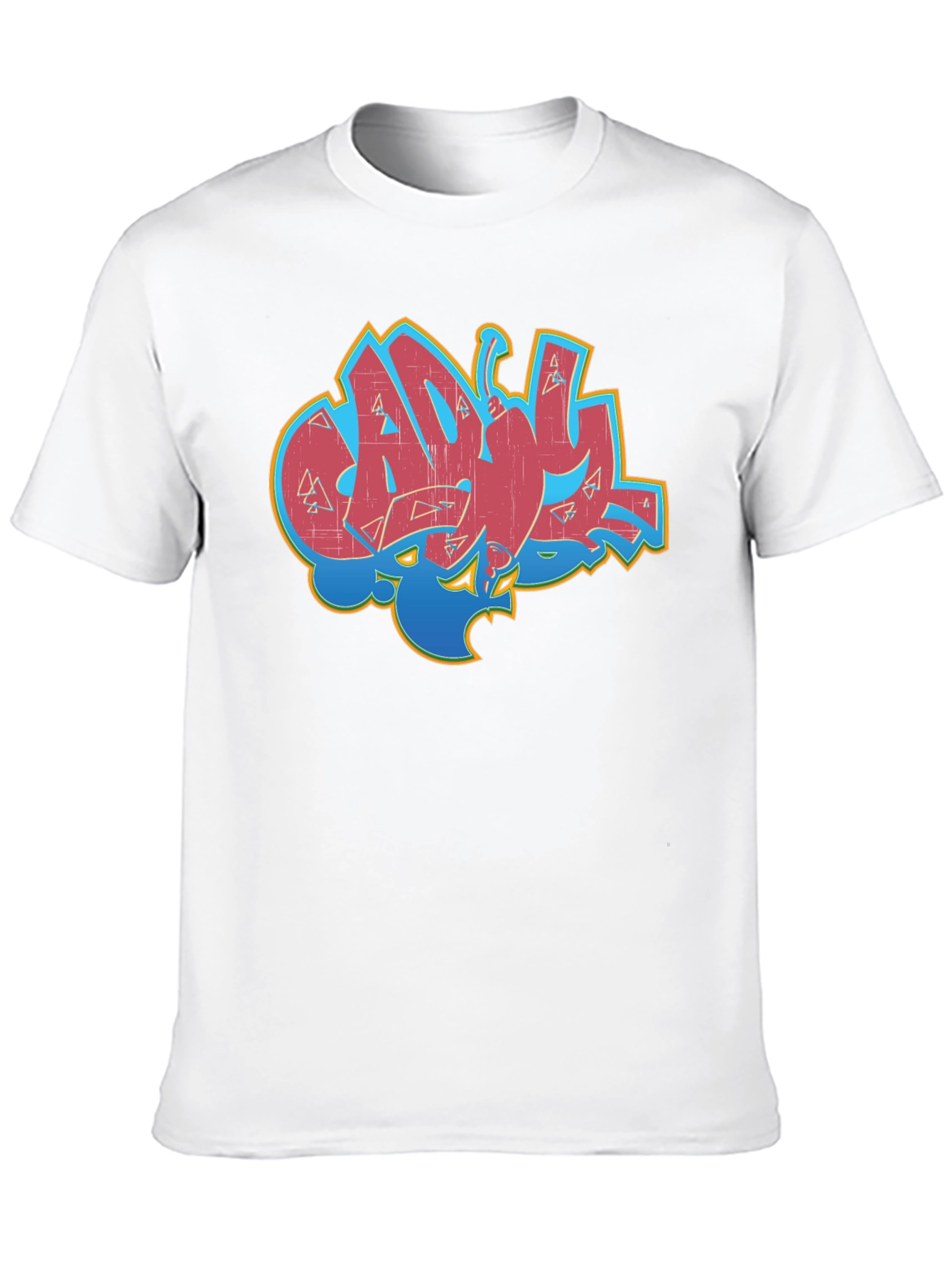 Graffiti Style Graphic Print T-Shirt