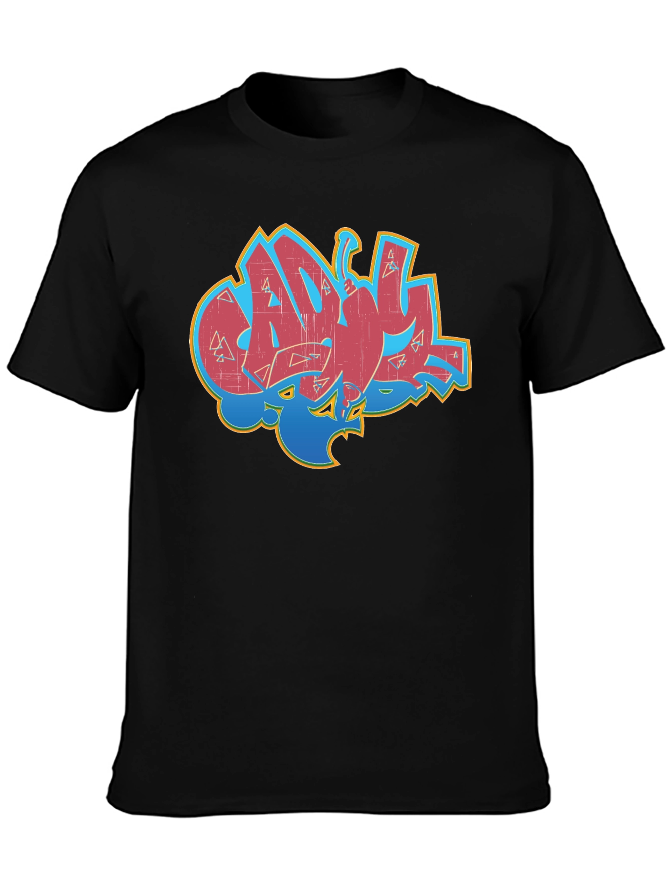 Graffiti Style Graphic Print T-Shirt