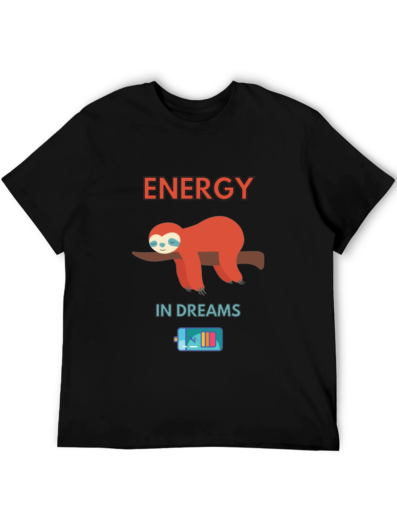 Energy in Dreams Sloth Graphic T-Shirt