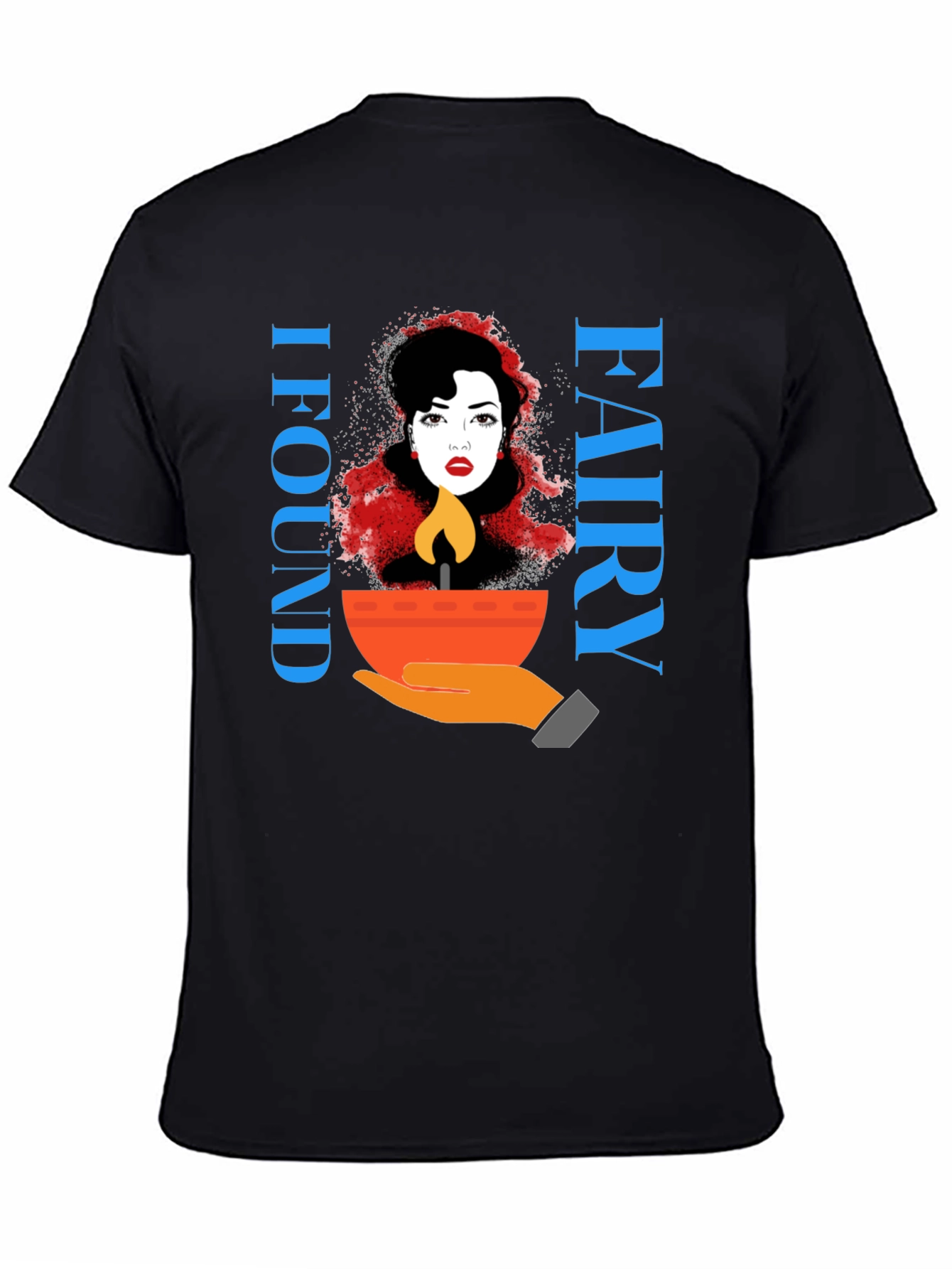 I Found Fairy Black T-Shirt