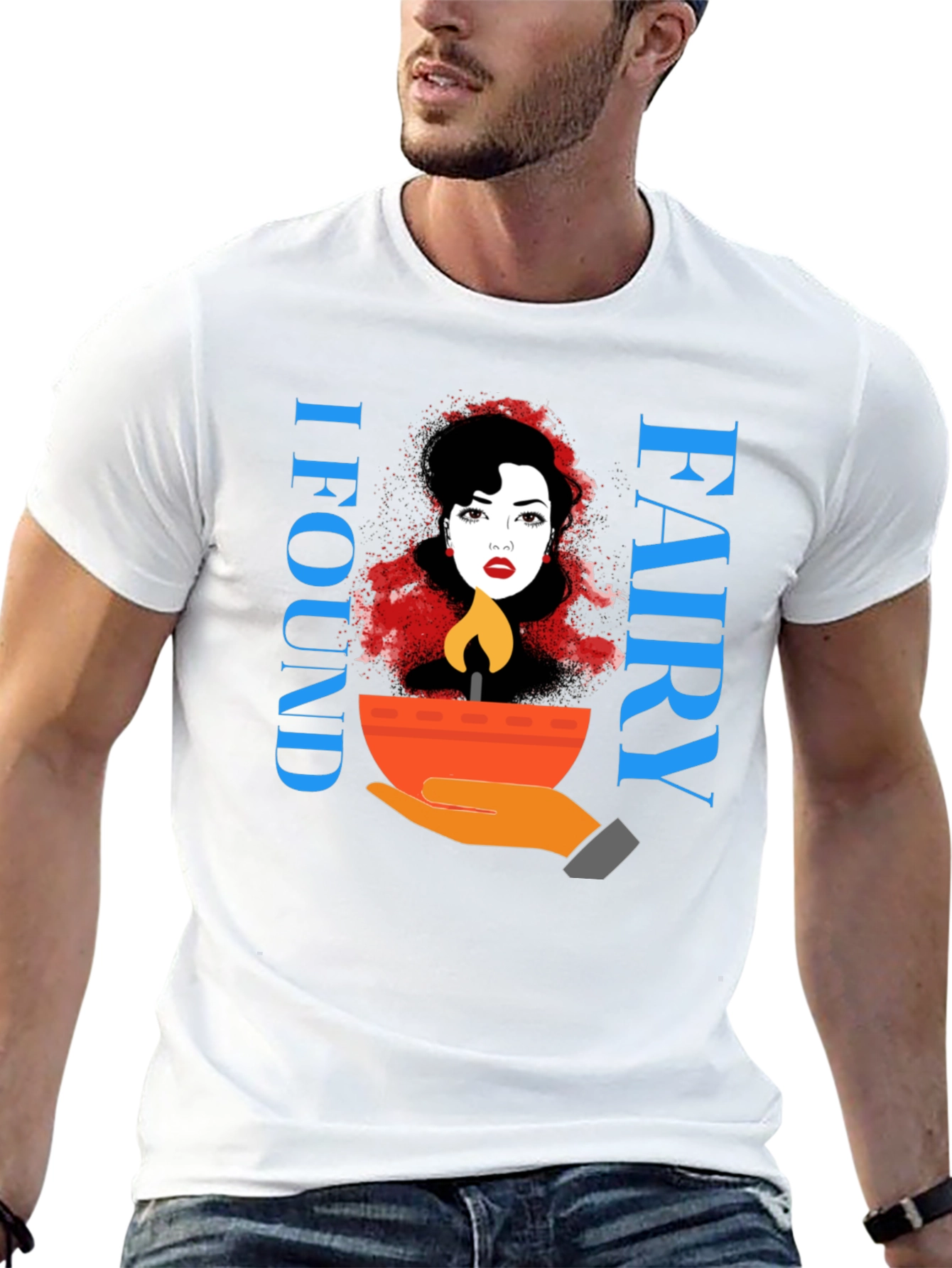I Found Fairy Black T-Shirt