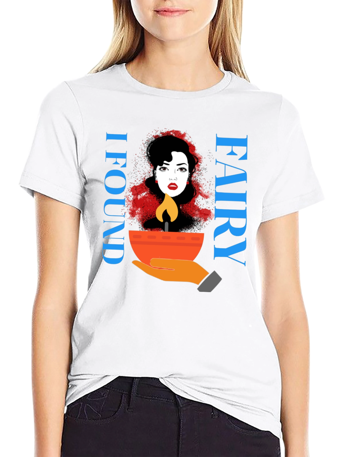 I Found Fairy Black T-Shirt