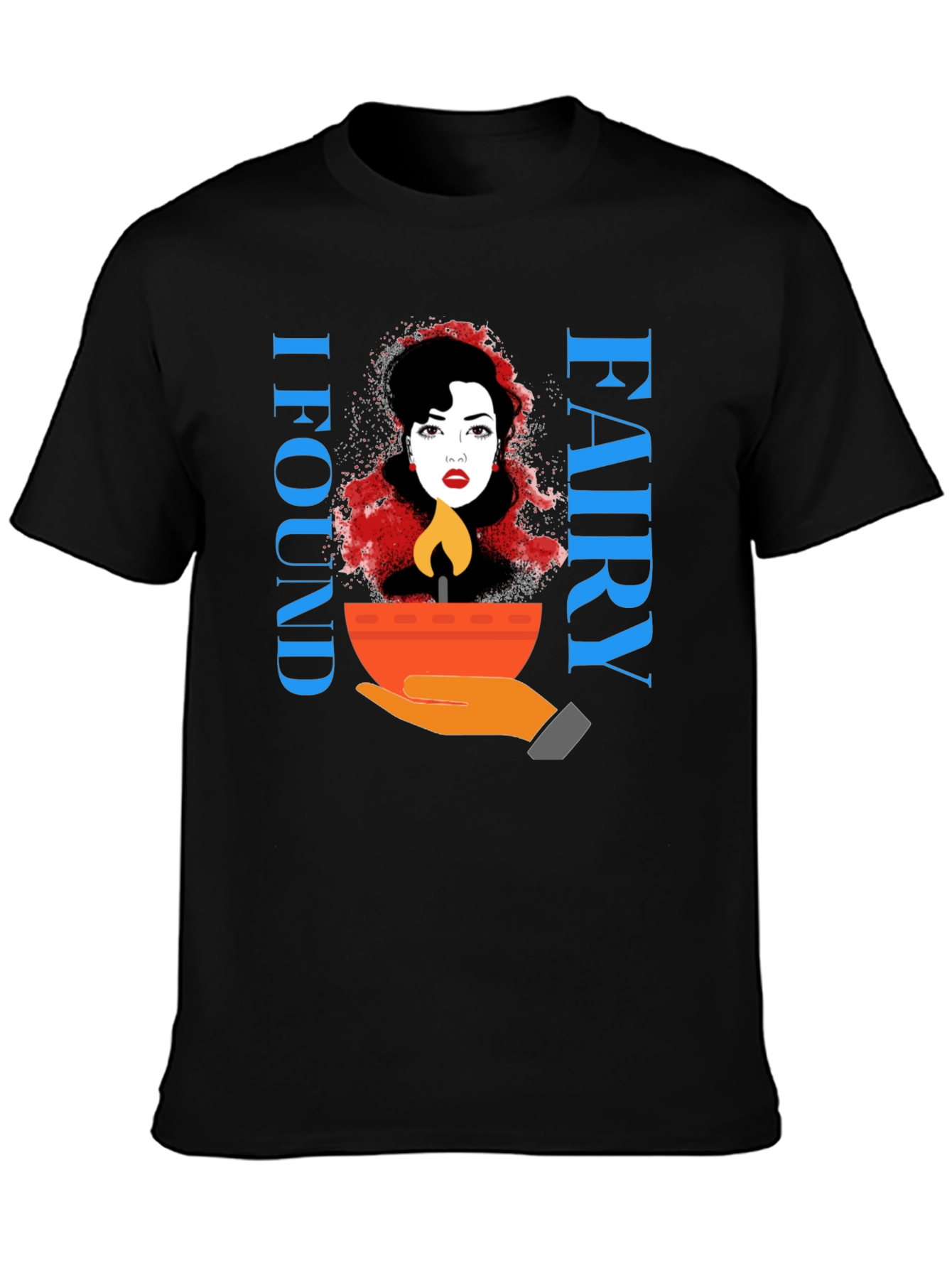 I Found Fairy Black T-Shirt