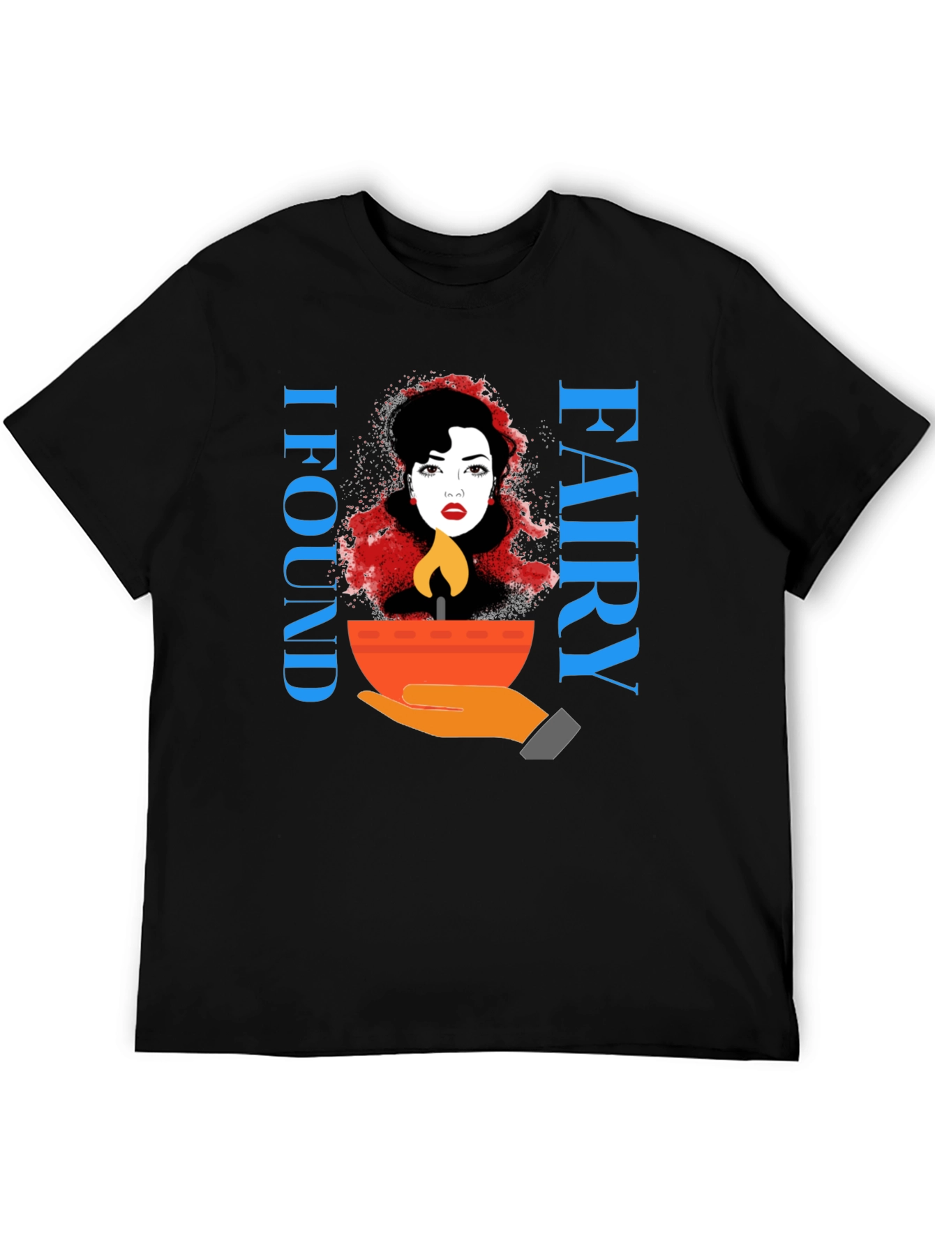I Found Fairy Black T-Shirt
