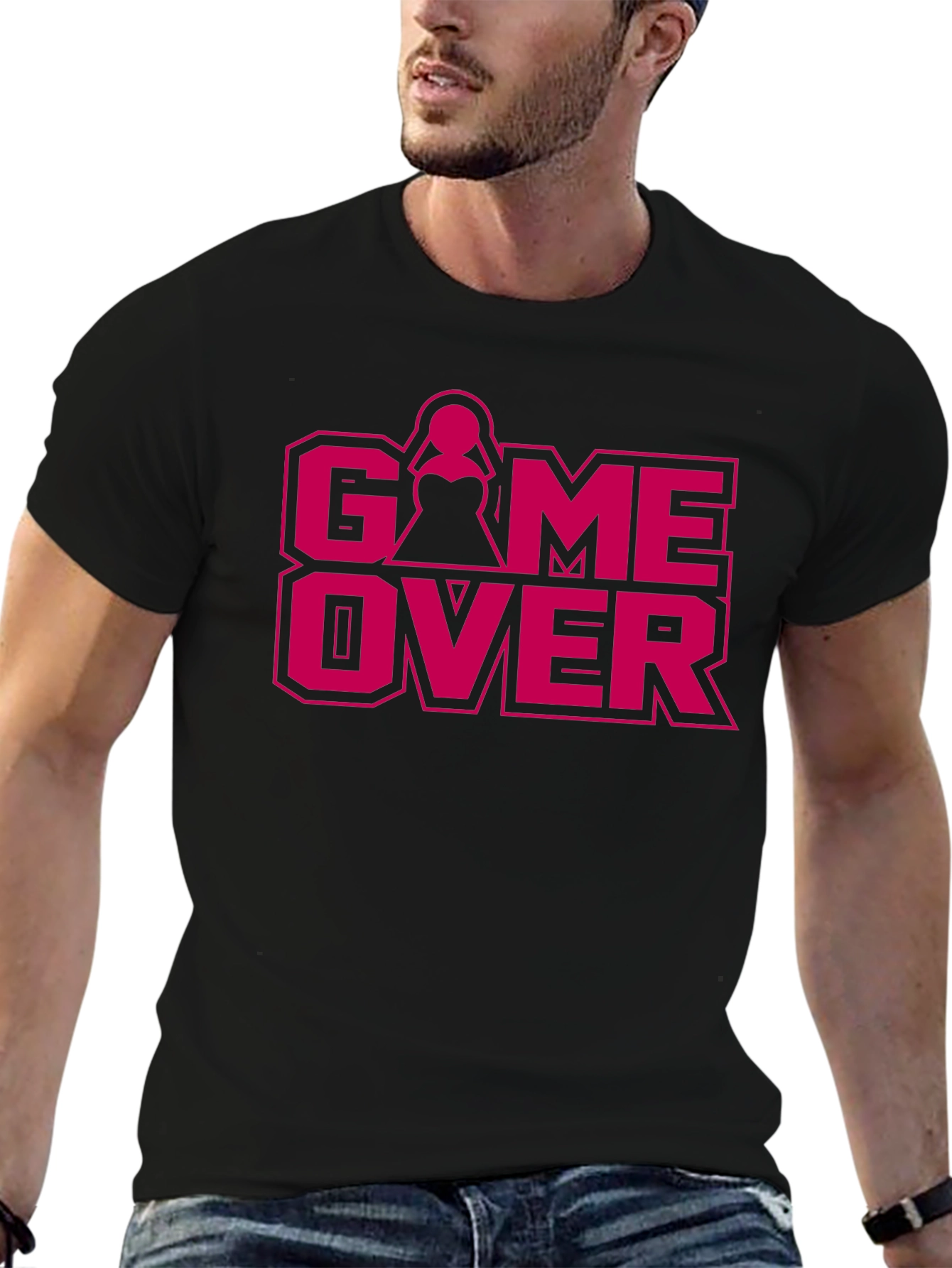 Game Over Bride Groom Wedding T-Shirt
