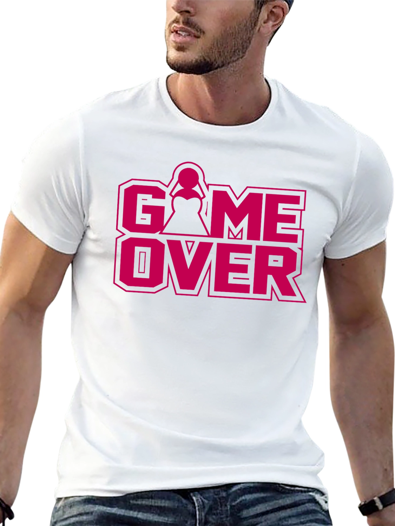 Game Over Bride Groom Wedding T-Shirt