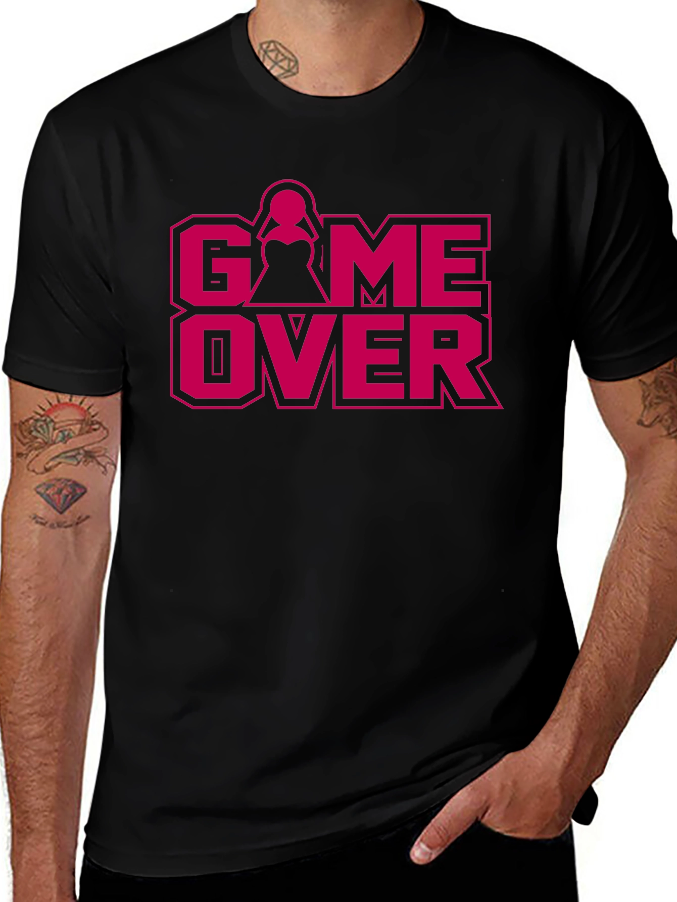 Game Over Bride Groom Wedding T-Shirt