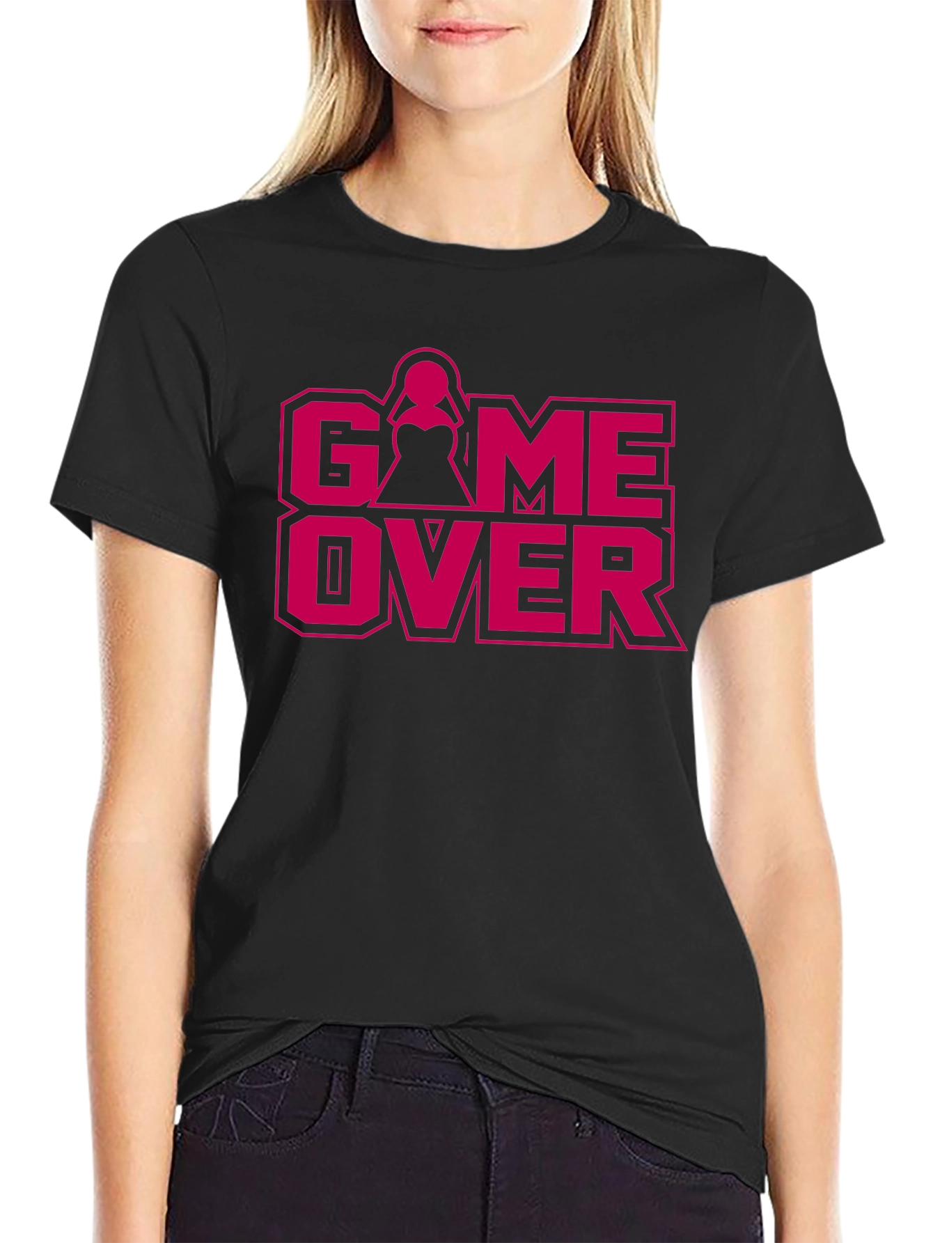 Game Over Bride Groom Wedding T-Shirt