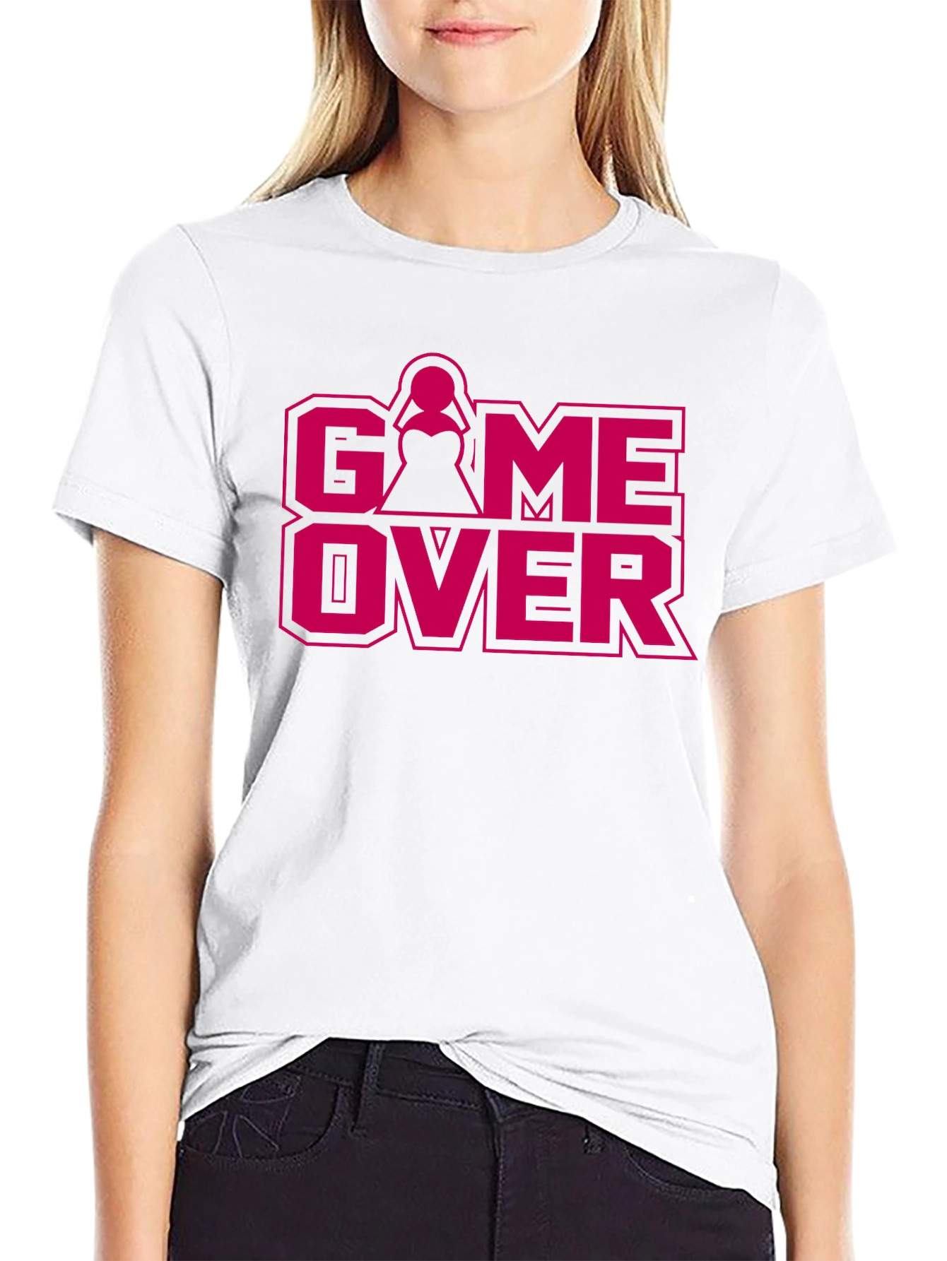 Game Over Bride Groom Wedding T-Shirt