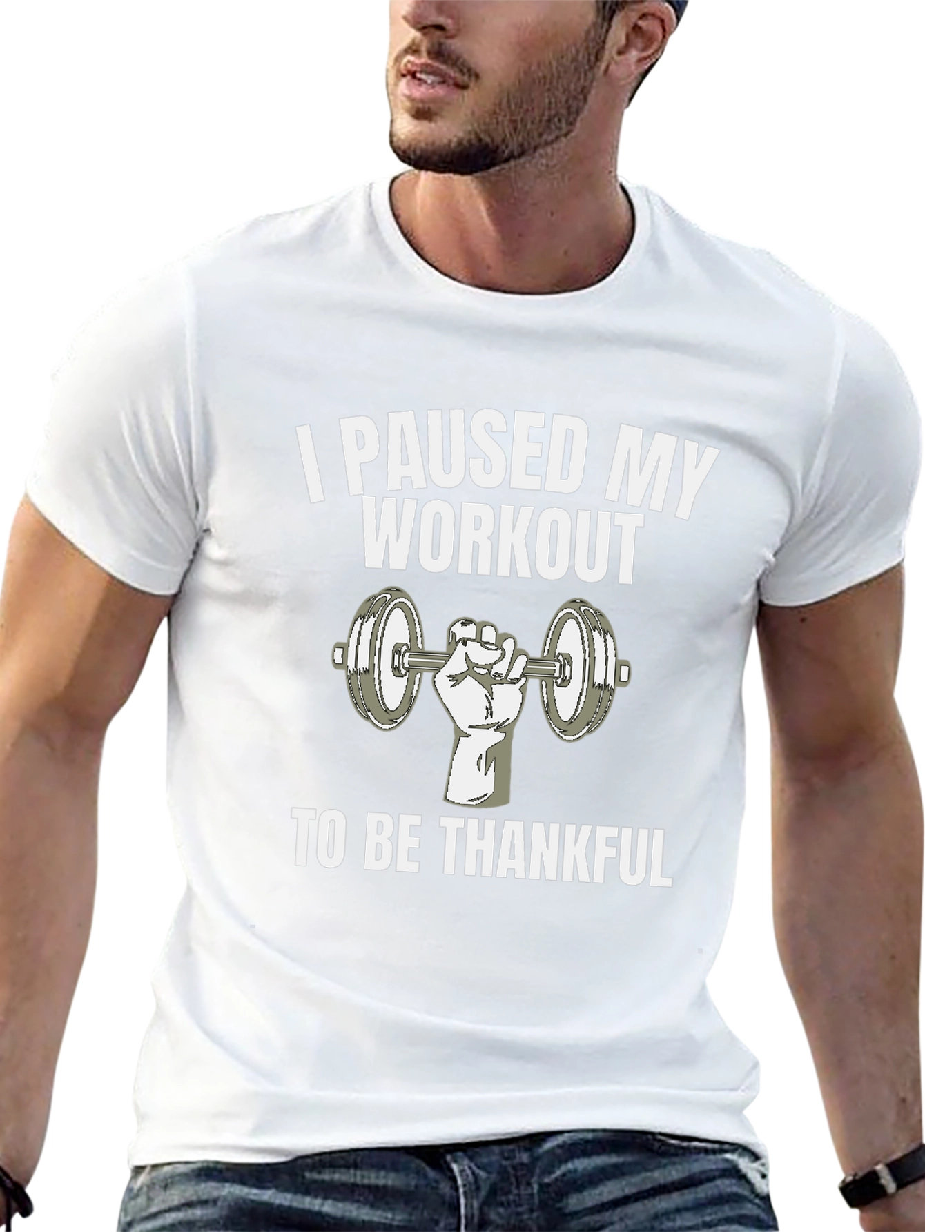 Workout Thanksgiving T-Shirt - Gym Humor Tee