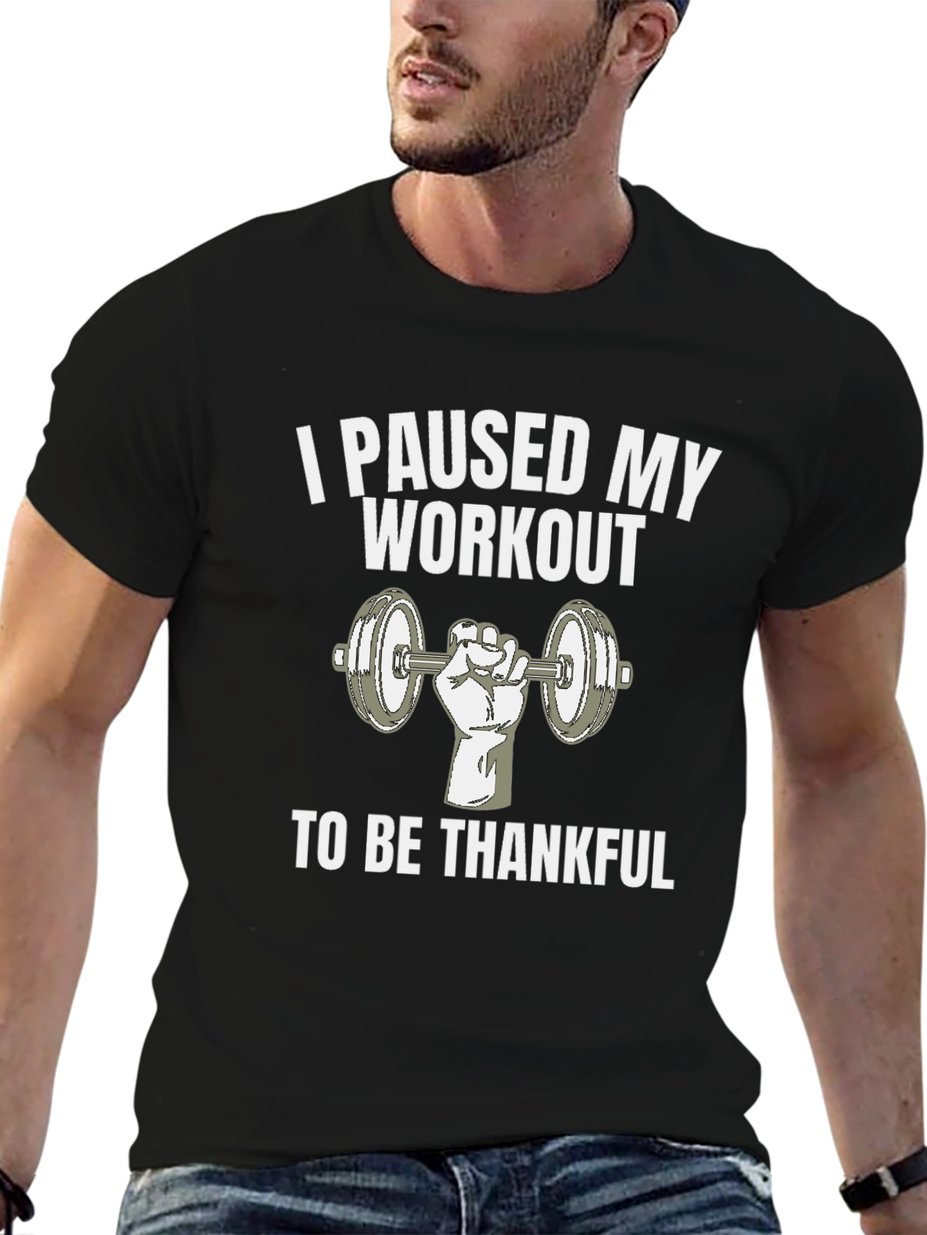 Workout Thanksgiving T-Shirt - Gym Humor Tee
