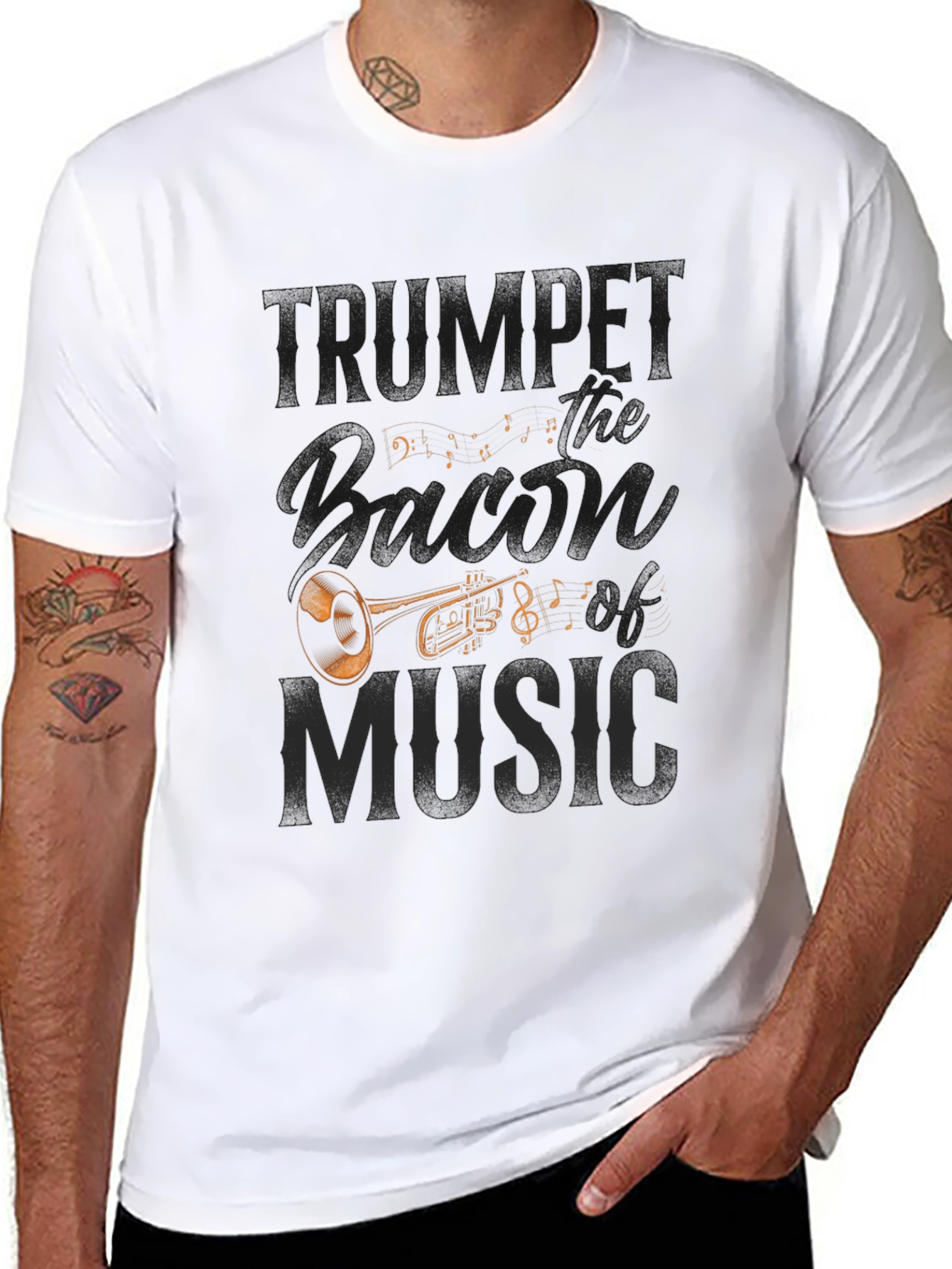 Trumpet Music Fan T-Shirt - Musician Graphic Tee