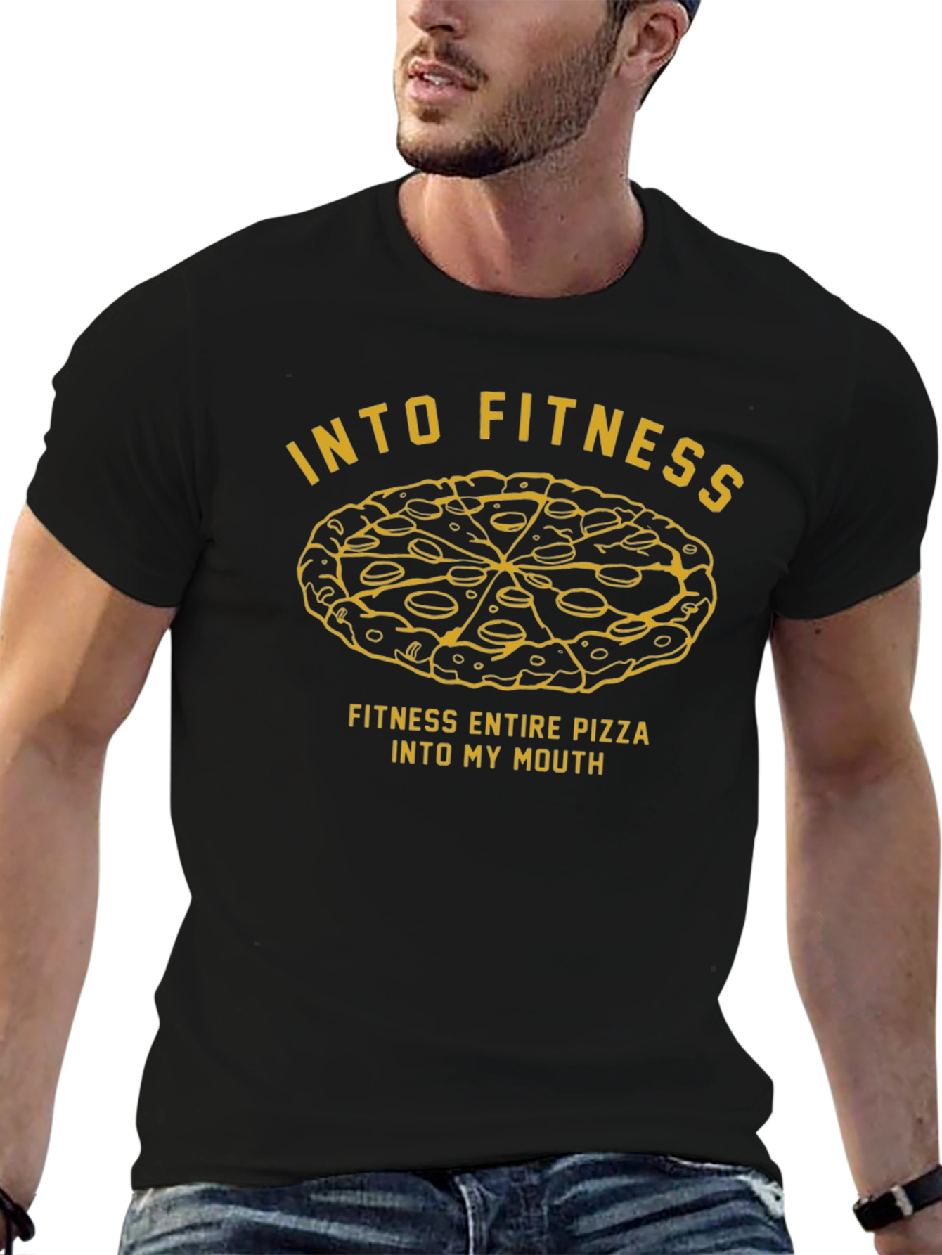 Into Fitness Pizza T-Shirt