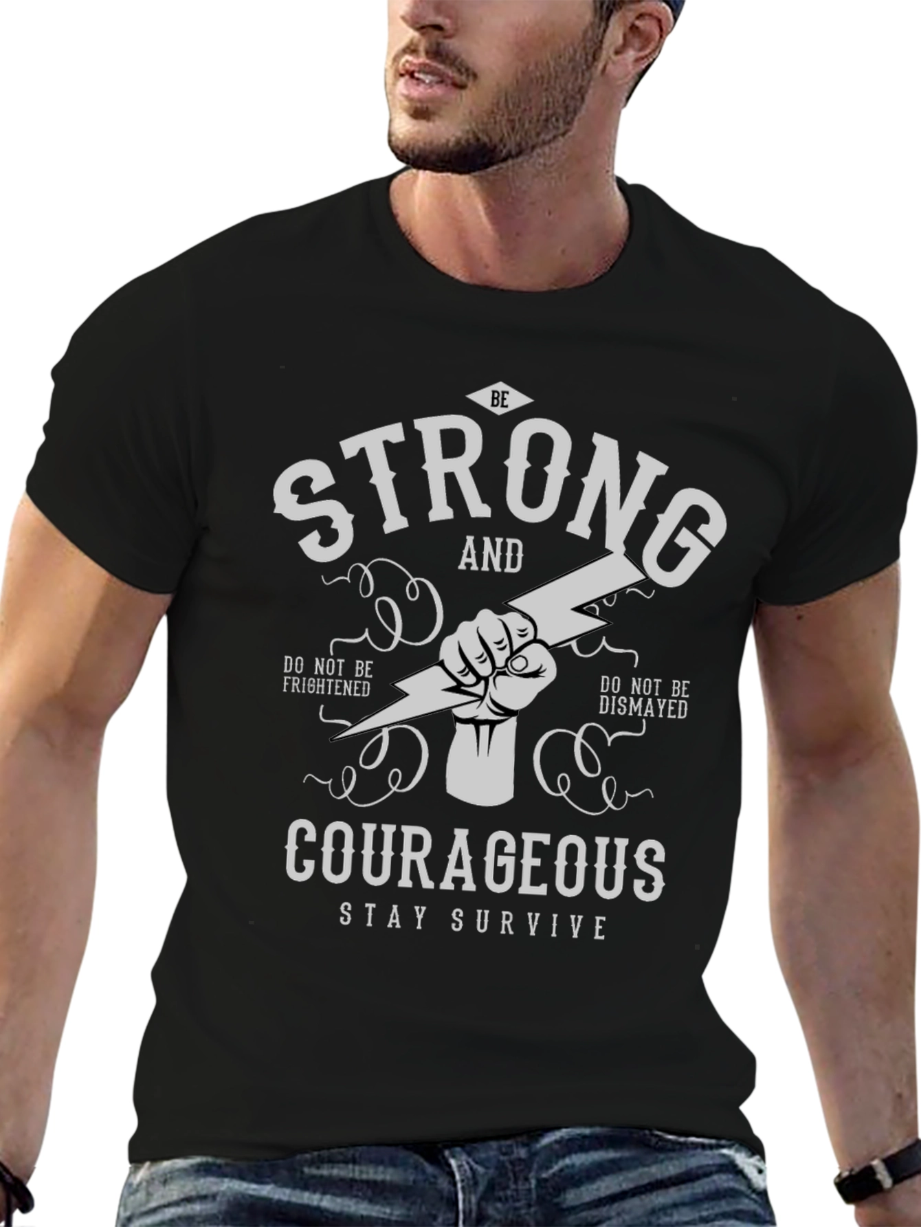 Be Strong & Courageous Graphic Tee