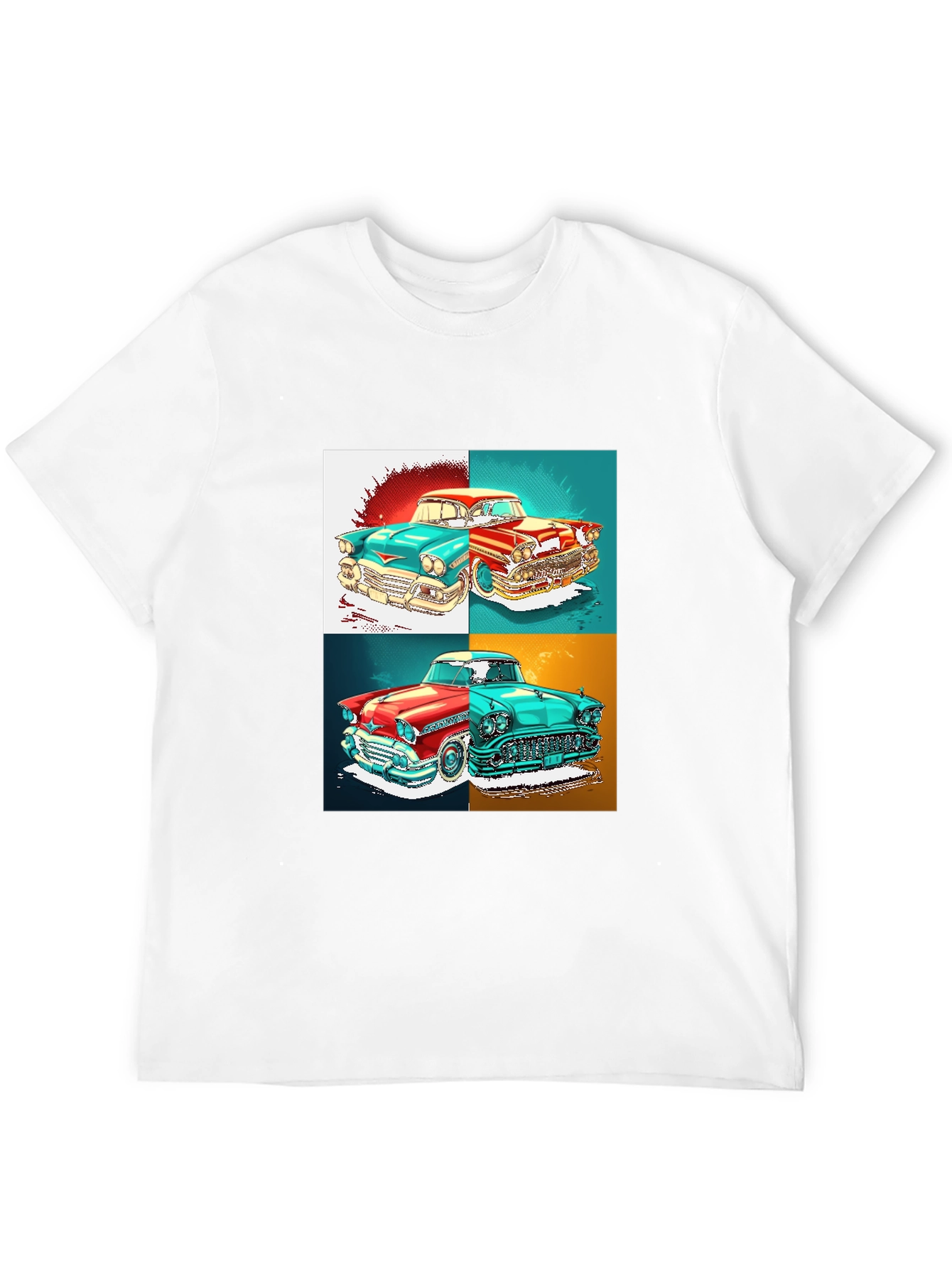 Classic Car Graphic T-Shirt - Retro Automotive Style