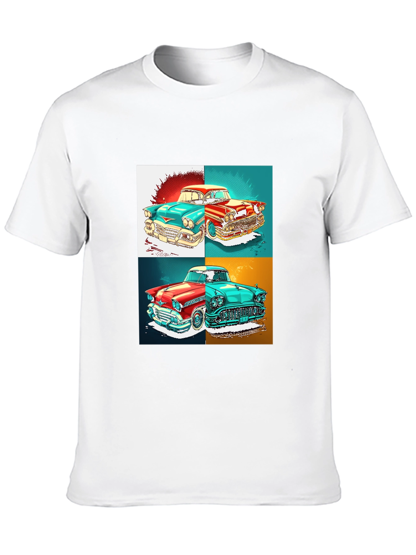 Classic Car Graphic T-Shirt - Retro Automotive Style