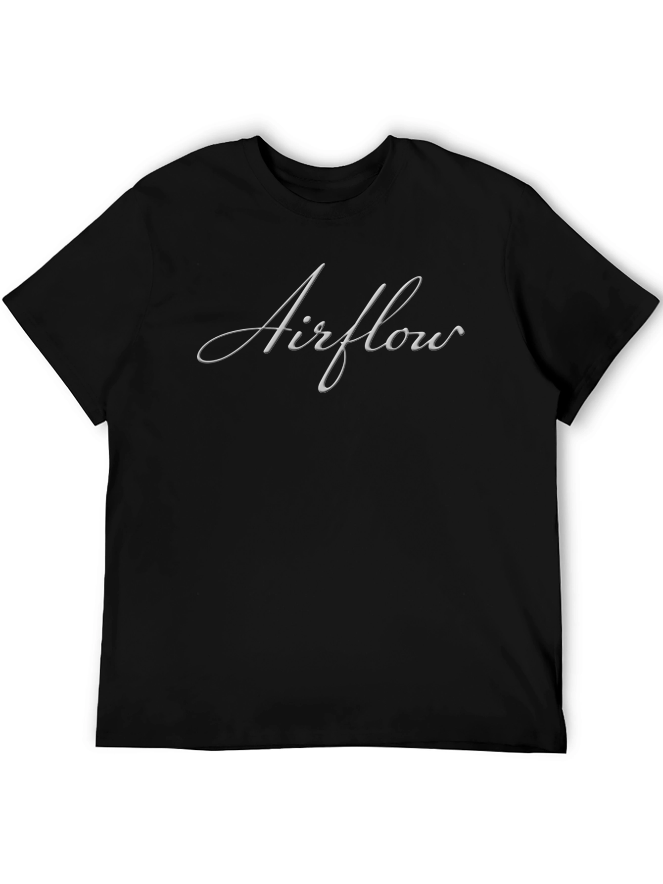 Airflow Script Black T-Shirt